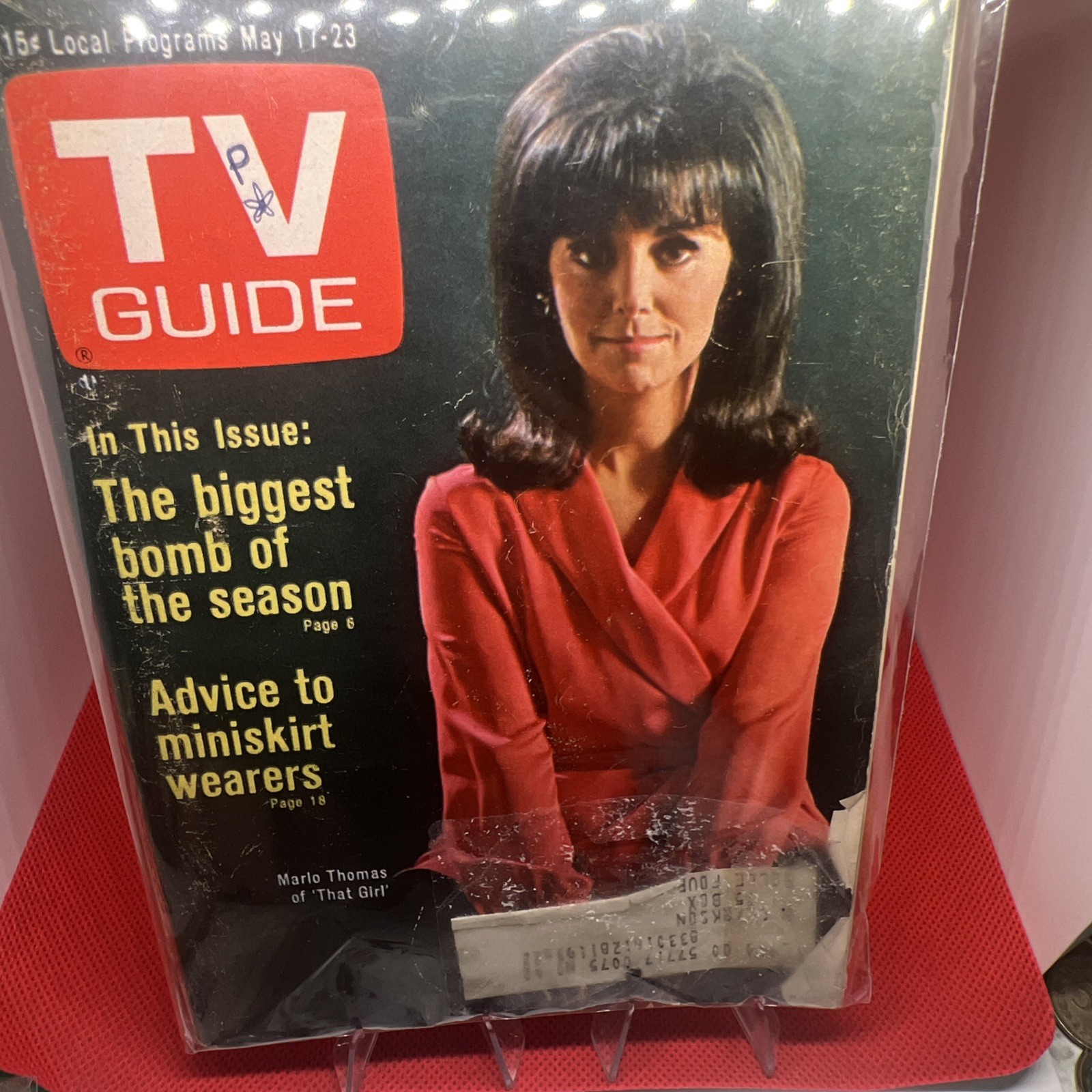 1969 May 17-23 TV GUIDE Magazine VG+ 4.5 Marlo Thomas / Pogo / Montreal Edition 