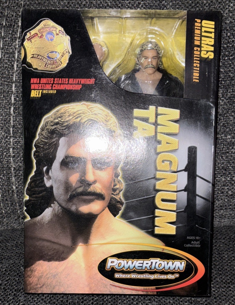 Magnum TA Series 1 Powertown  #3 Action Figure Used Missing Belt