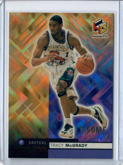 TRACY McGRADY 1999-00 Upper Deck HoloGrFX #54 AuSOME GOLD Toronto Raptors TRACY McGRADY 1999-00 Upper Deck HoloGrFX #54 AuSOME GOLD Toronto Raptors