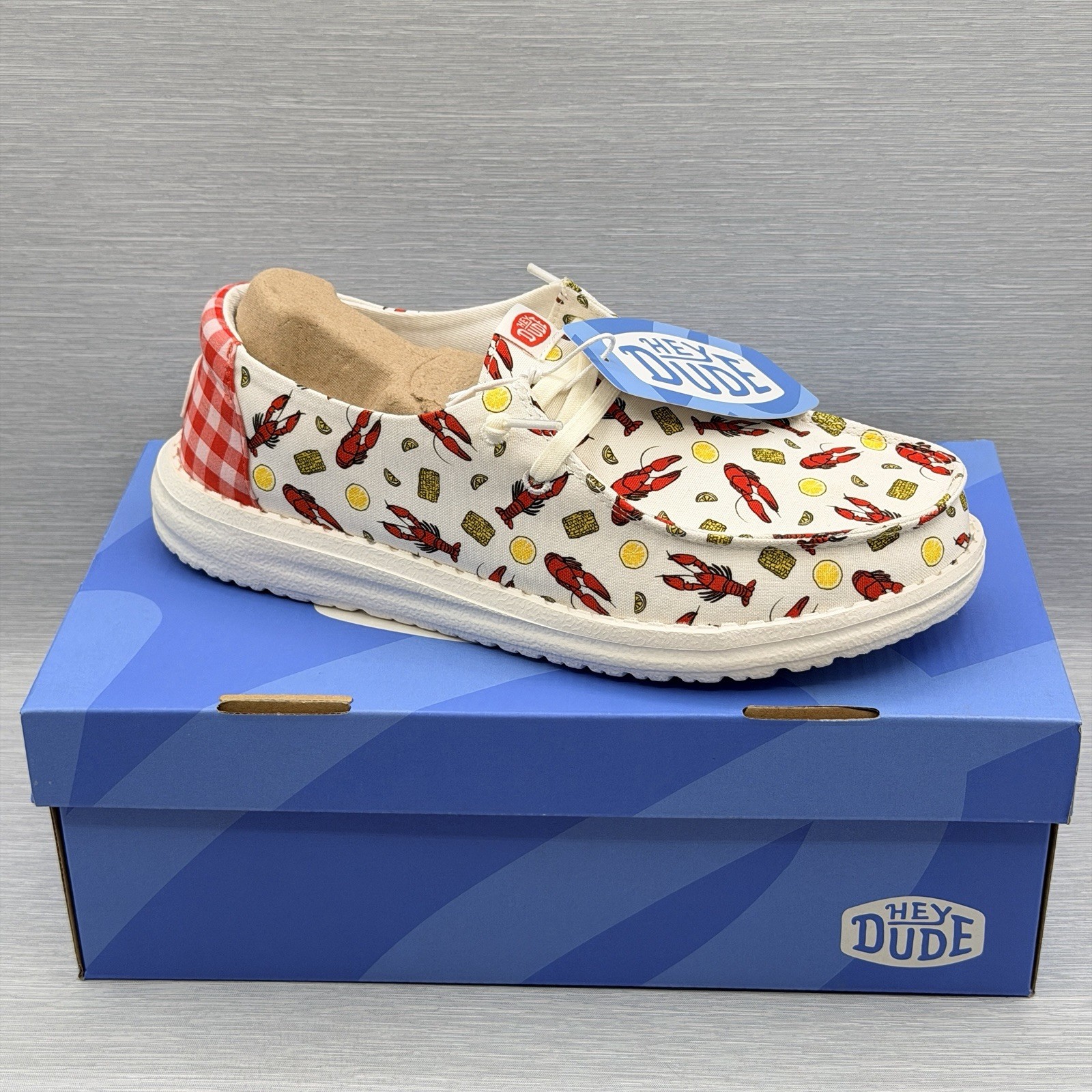 Hey Dude Wendy Women’s 9 Crawfish Boil Shoes Cajun Louisiana Limited Edition