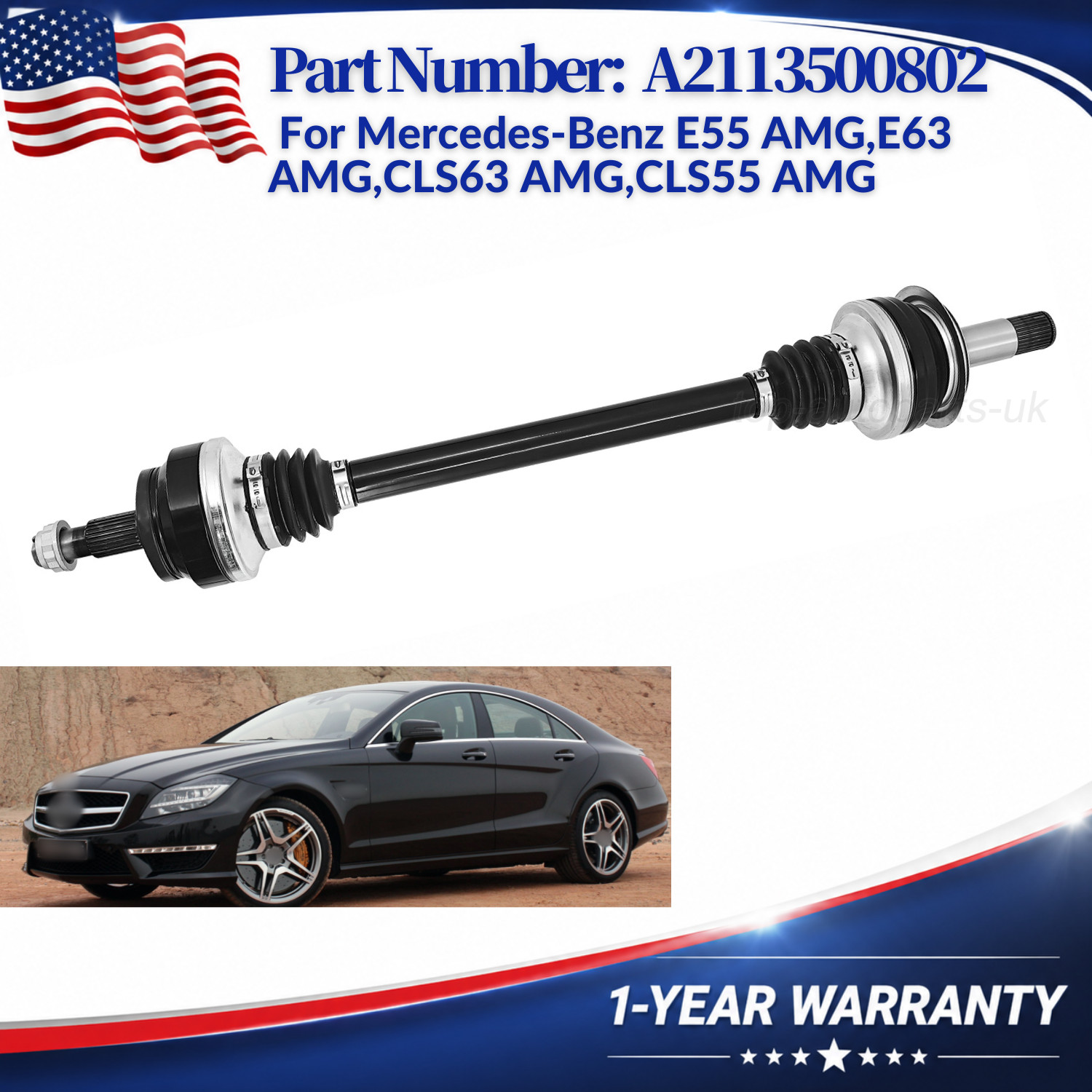 Rear Axle Shaft 2113500802 for Mercedes-Benz E55 AMG,E63 AMG,CLS63 AMG,CLS55 AMG