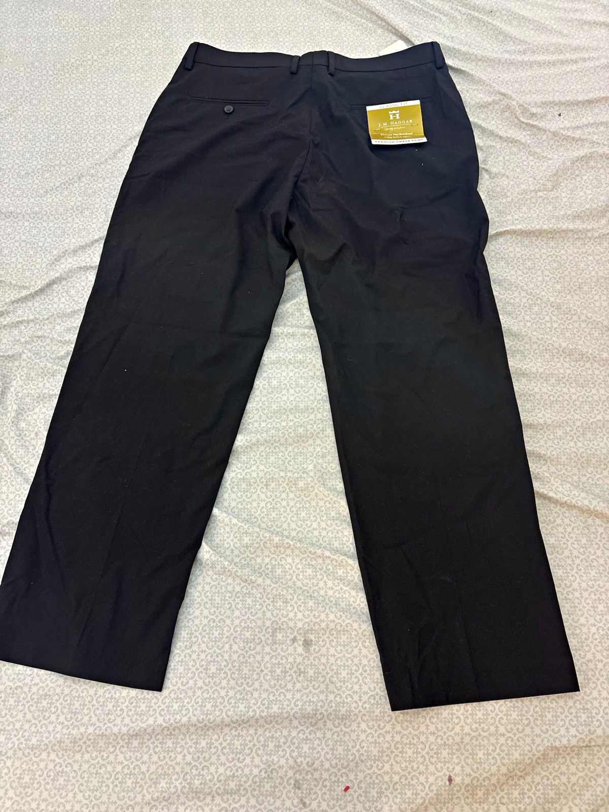 J.M. Haggar Premium Dress Pant Classic Fit Stretch Flat Front Straight Leg 36 J.M. Haggar Premium Dress Pant Classic Fit Stretch Flat Front Straight Leg 36