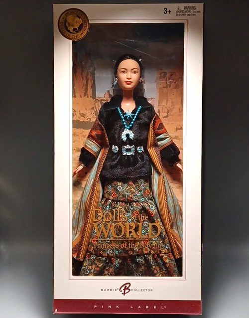 NEW in box Barbie Dolls of the World Princess of the Navajo Pink Label 12\