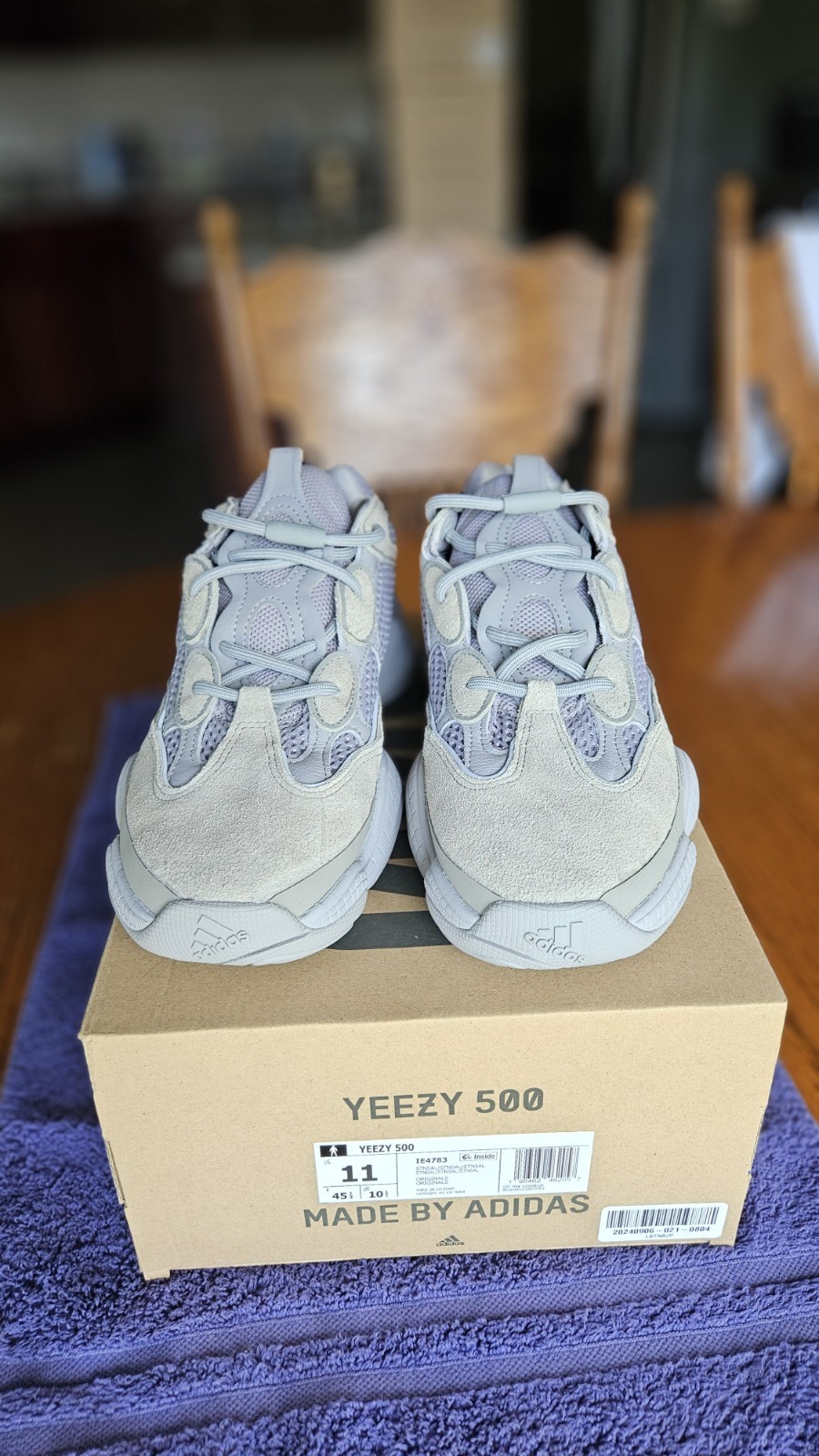 Adidas Yeezy 500 Stone Salt IE4783    size 11 US