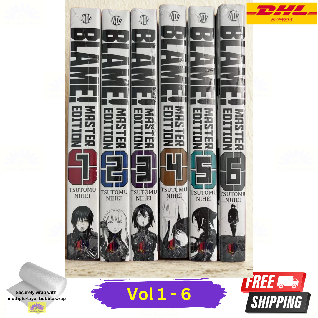 Manga Blame Master Edition Volume 1-6 English Version Full Set Express Shipping