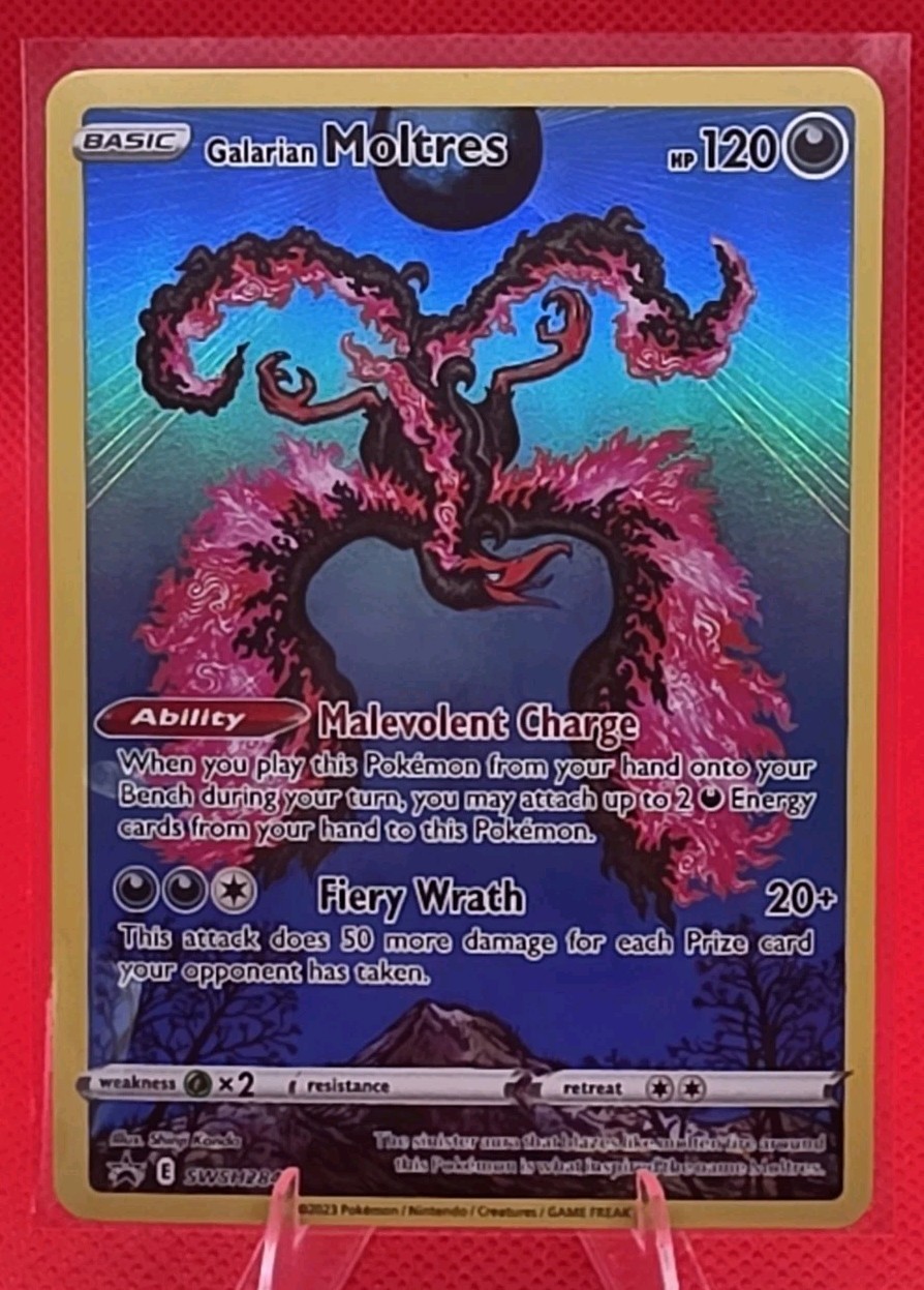 Galarian Moltres SWSH284 SWSH: Sword & Shield BLACK STAR PROMO Holo NM-M