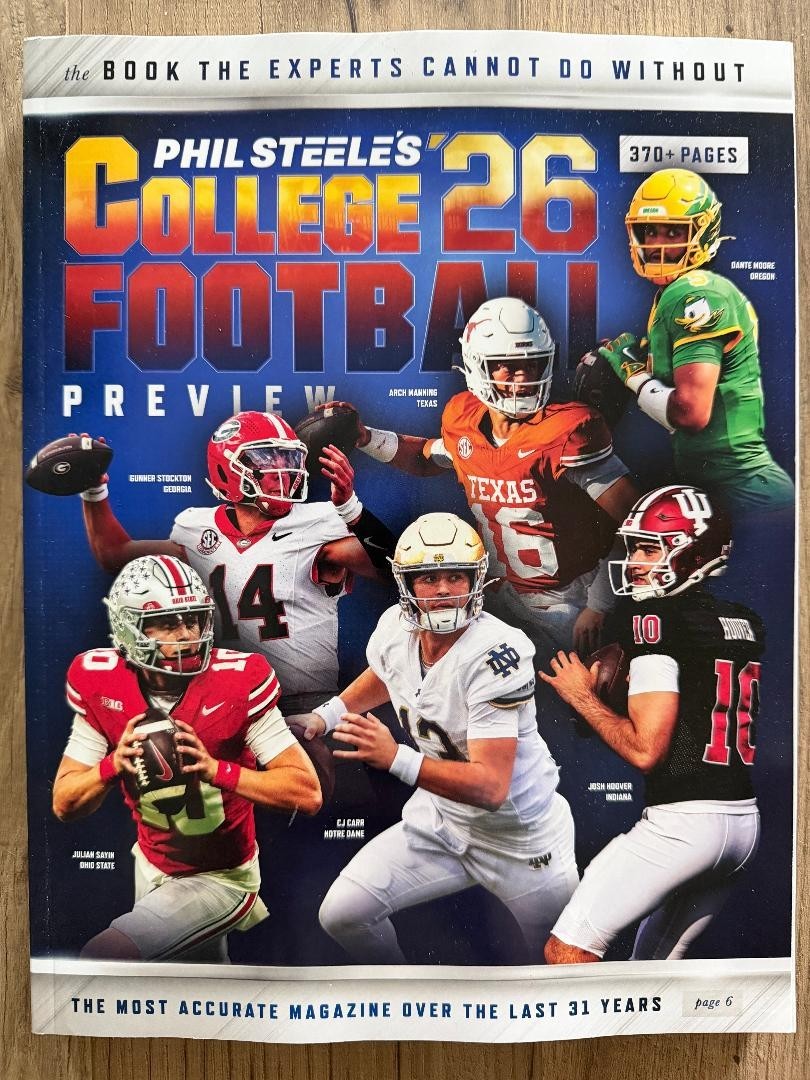 2026 PHIL STEELE'S COLLEGE FOOTBALL Special Edition PREVIEW 370 Page OREGON Dame