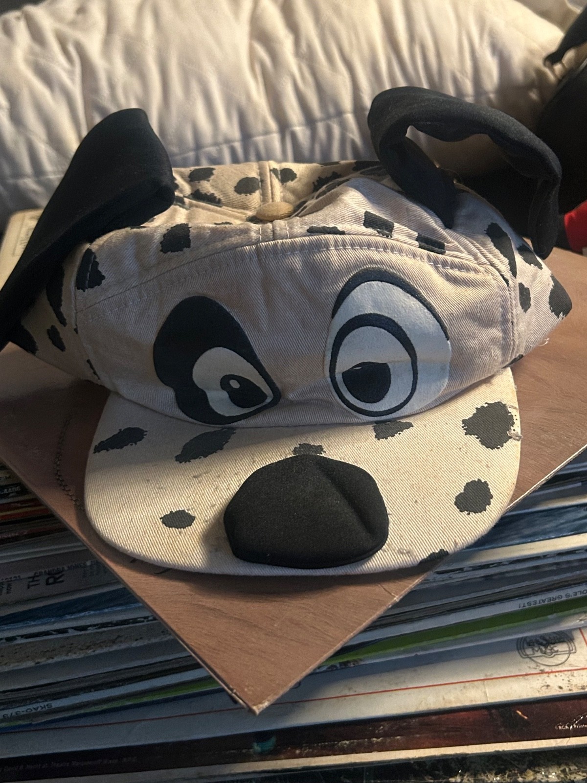 VINTAGE 1984 DISNEY HAT 101 DALMATIANS - PATCH Dog Ears Cap Fitted Kid Youth
