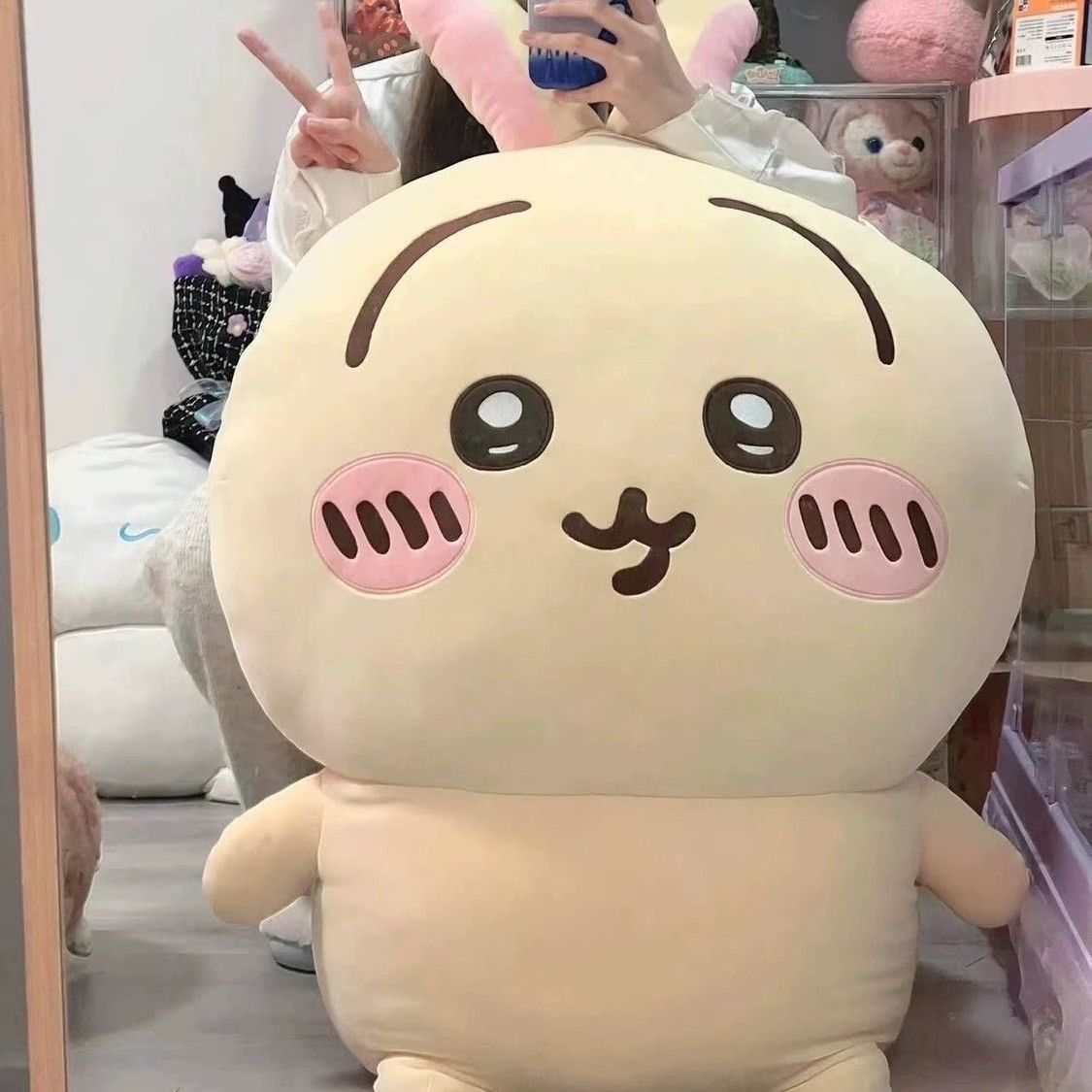 Chiikawa Hachiwa Usagi  Large Plush Doll Cartoon Stuffed Toy Pillow Cushion 80cm