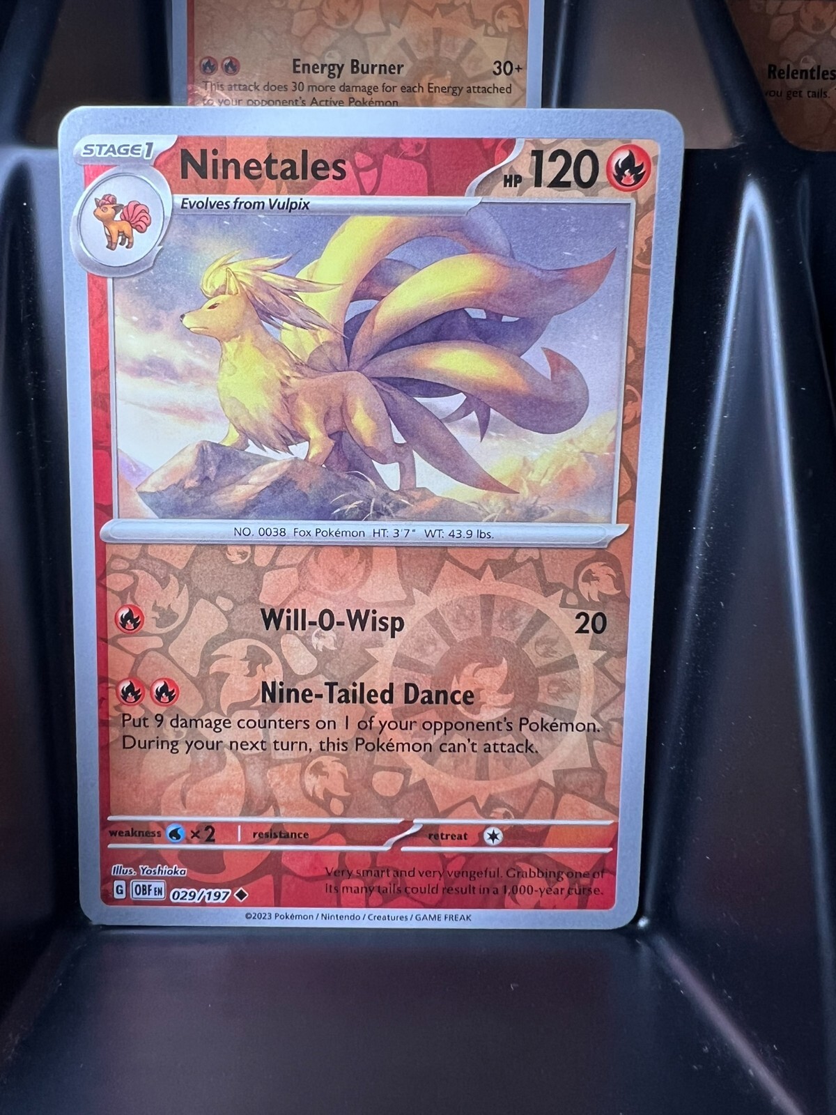 Ninetales 029/197 Sv03: Obsidian Flames Reverse Holo Ninetales 029/197 Sv03: Obsidian Flames Reverse Holo