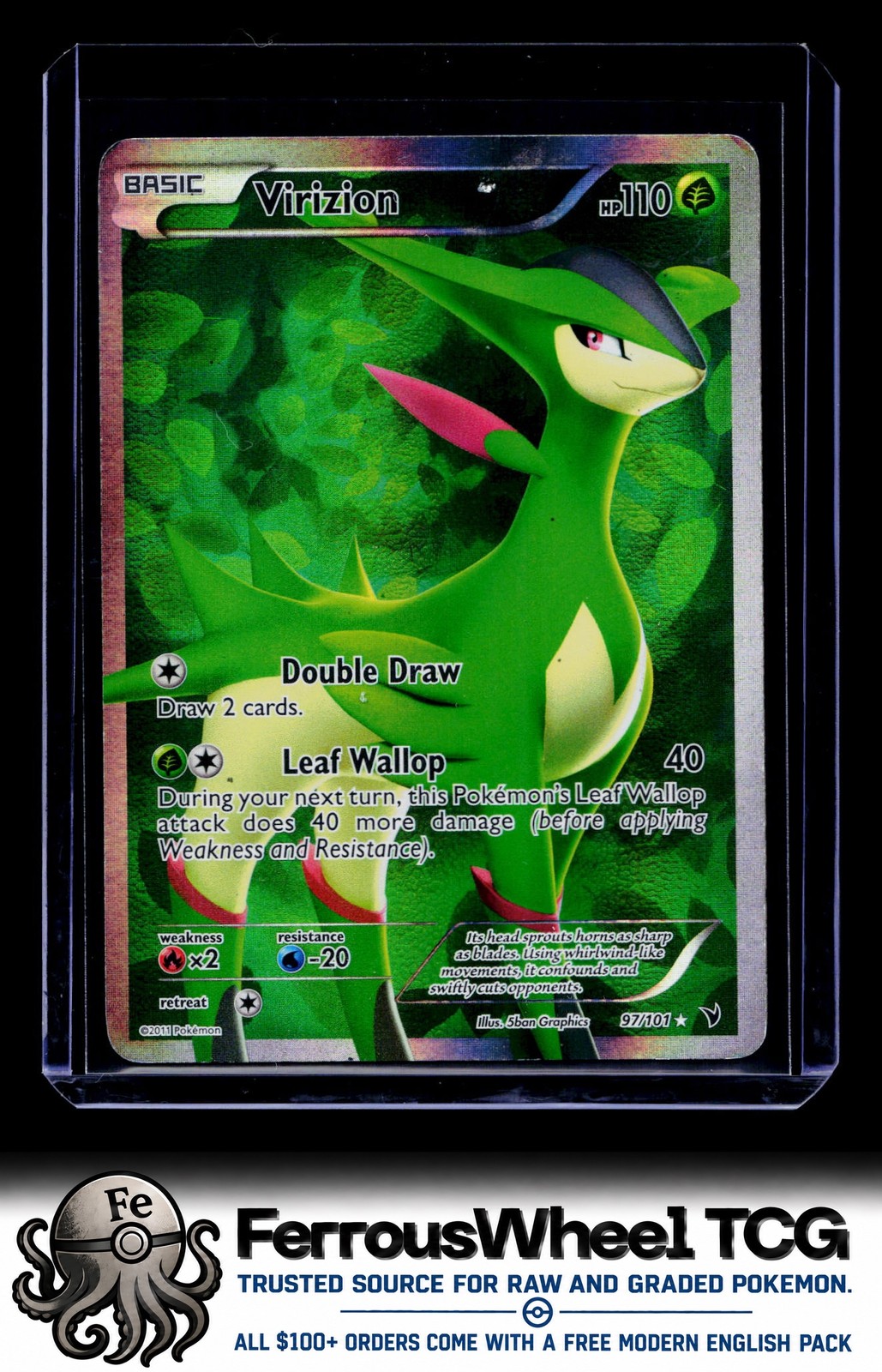 Virizion (Full Art) 97/101 - Noble Victories - (HP-/DMG)