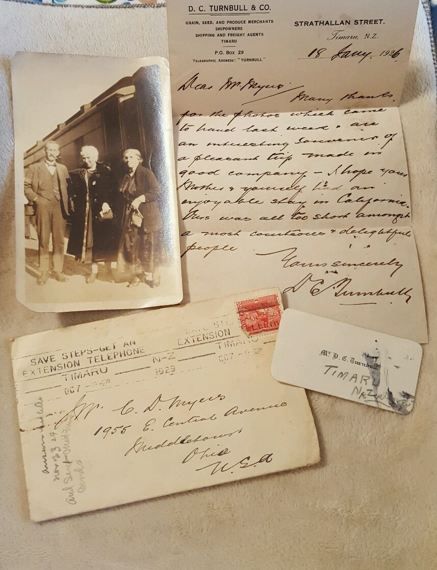 Vintage Antique Correspondence & Photo Timaru, New Zealand to Ohio 1926-1929 Vintage Antique Correspondence & Photo Timaru, New Zealand to Ohio 1926-1929
