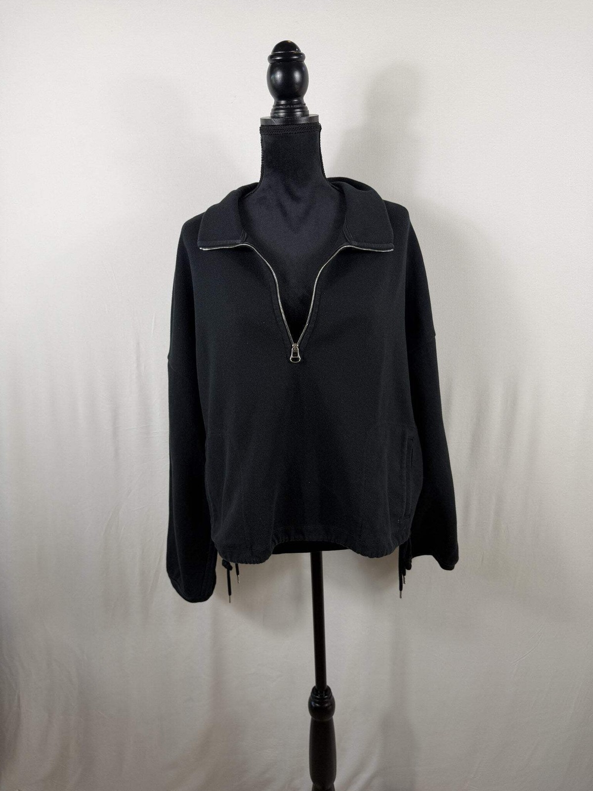 James Perse Y/OSEMITE Half-Zip Funnel Neck – Black