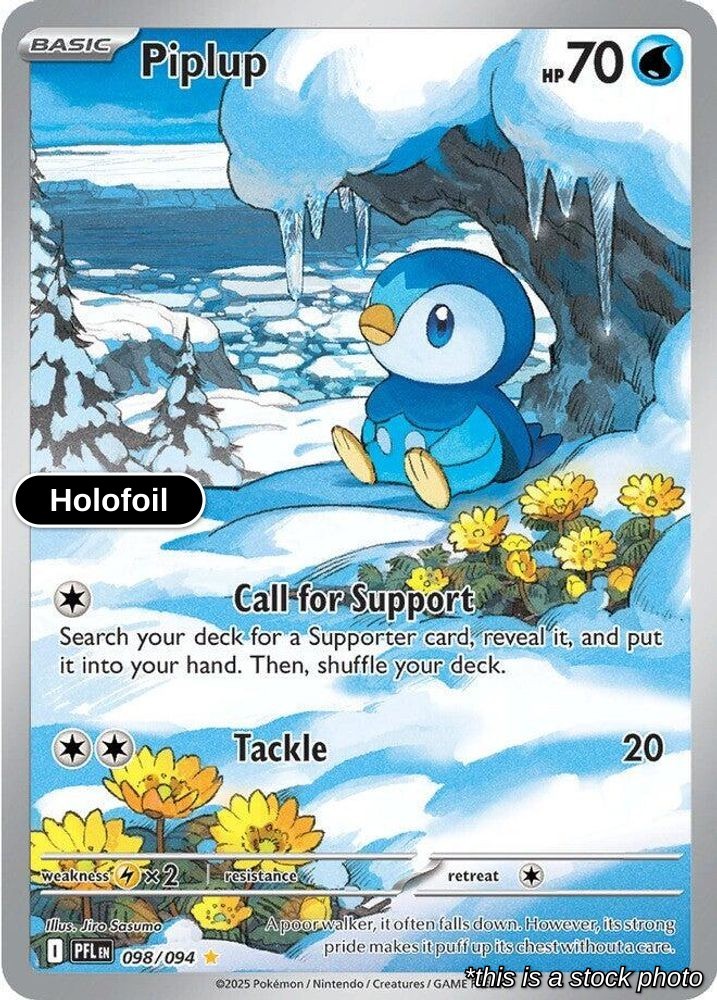 Piplup Holofoil 098/094 PFL Pokemon NM