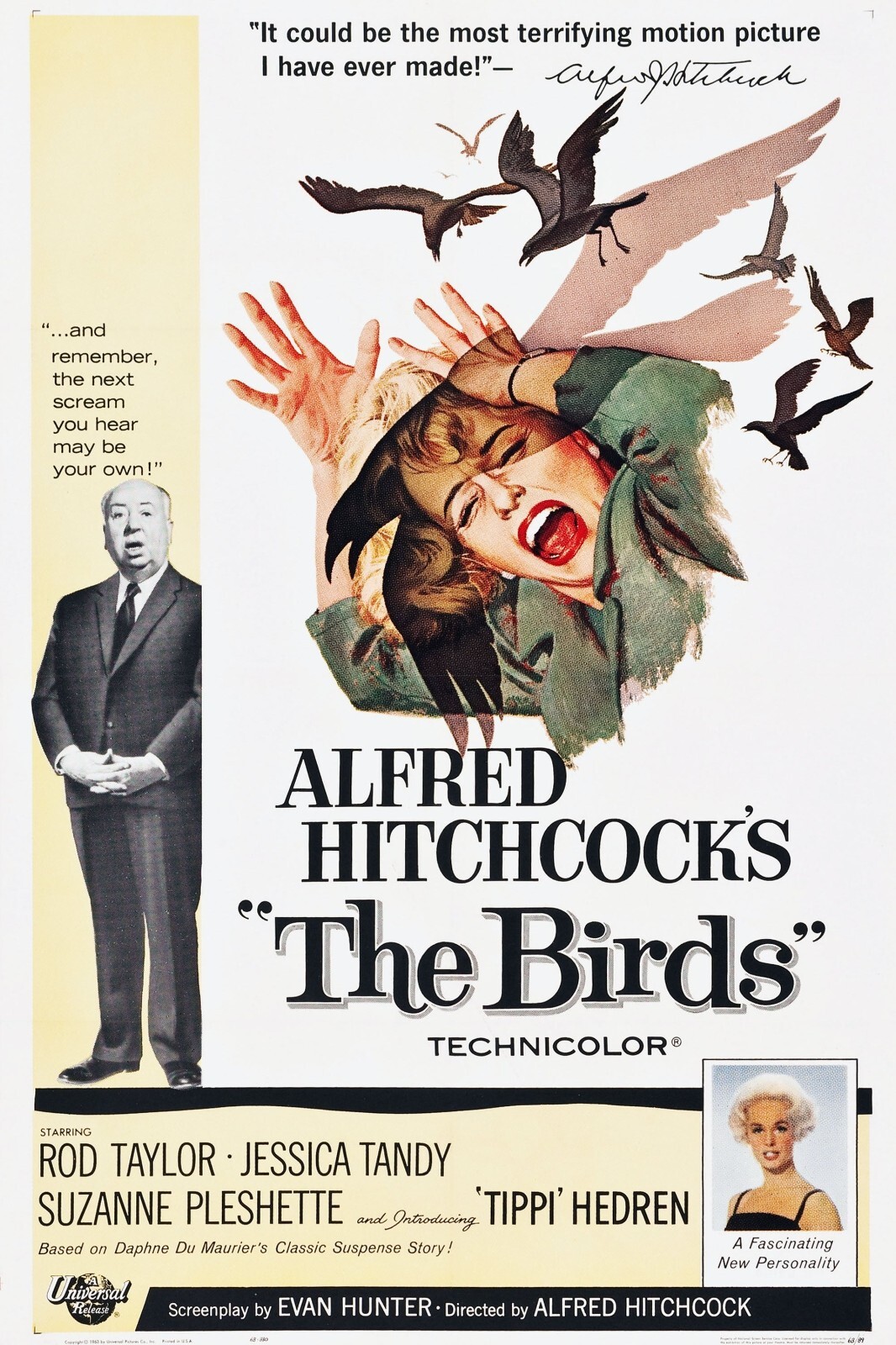 1963 The Birds Movie Poster 11X17 Alfred Hitchcock Tippi Hedren Melanie 🐦🍿 1963 The Birds Movie Poster 11X17 Alfred Hitchcock Tippi Hedren Melanie 🐦🍿