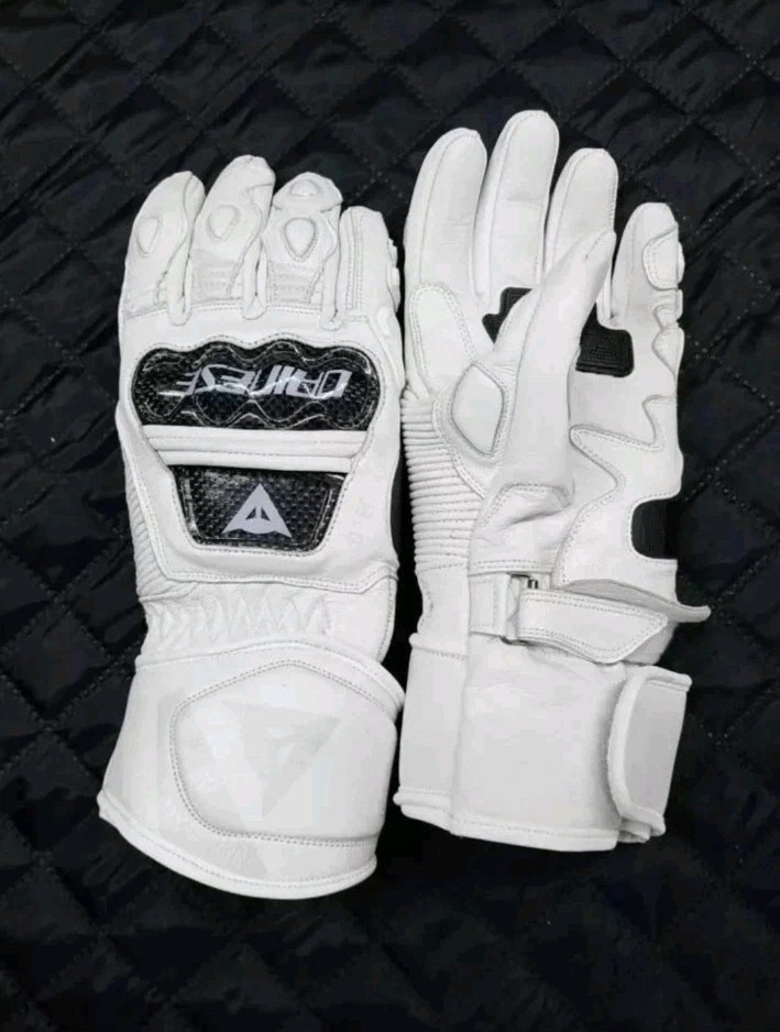 Dainese druid  gloves motorcycle white leather gloves motorcycle racing gloves 