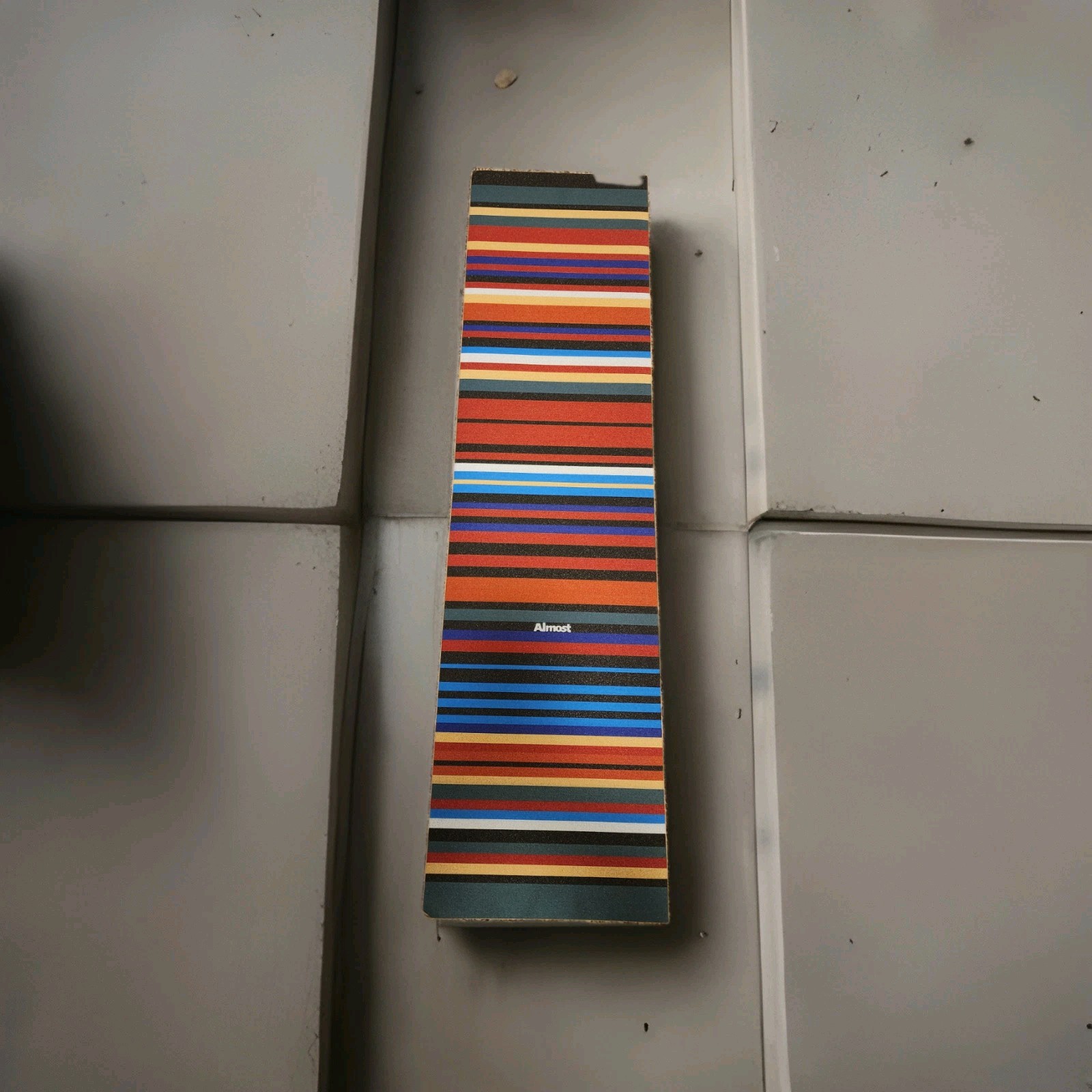 Almost Skateboards Rainbow Stripe Sky Multicolor Grip Tape Skateboard Deck 33x9 Almost Skateboards Rainbow Stripe Sky Multicolor Grip Tape Skateboard Deck 33x9