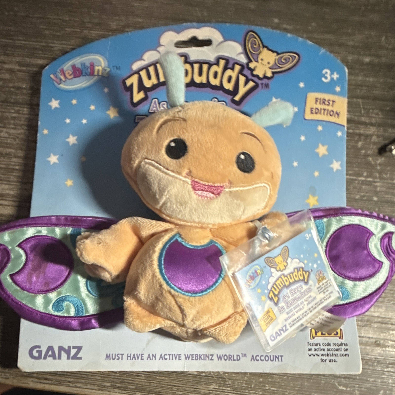 Webkinz Zumbuddy Plush Ganz First Edition New on Card Sealed Code NIP