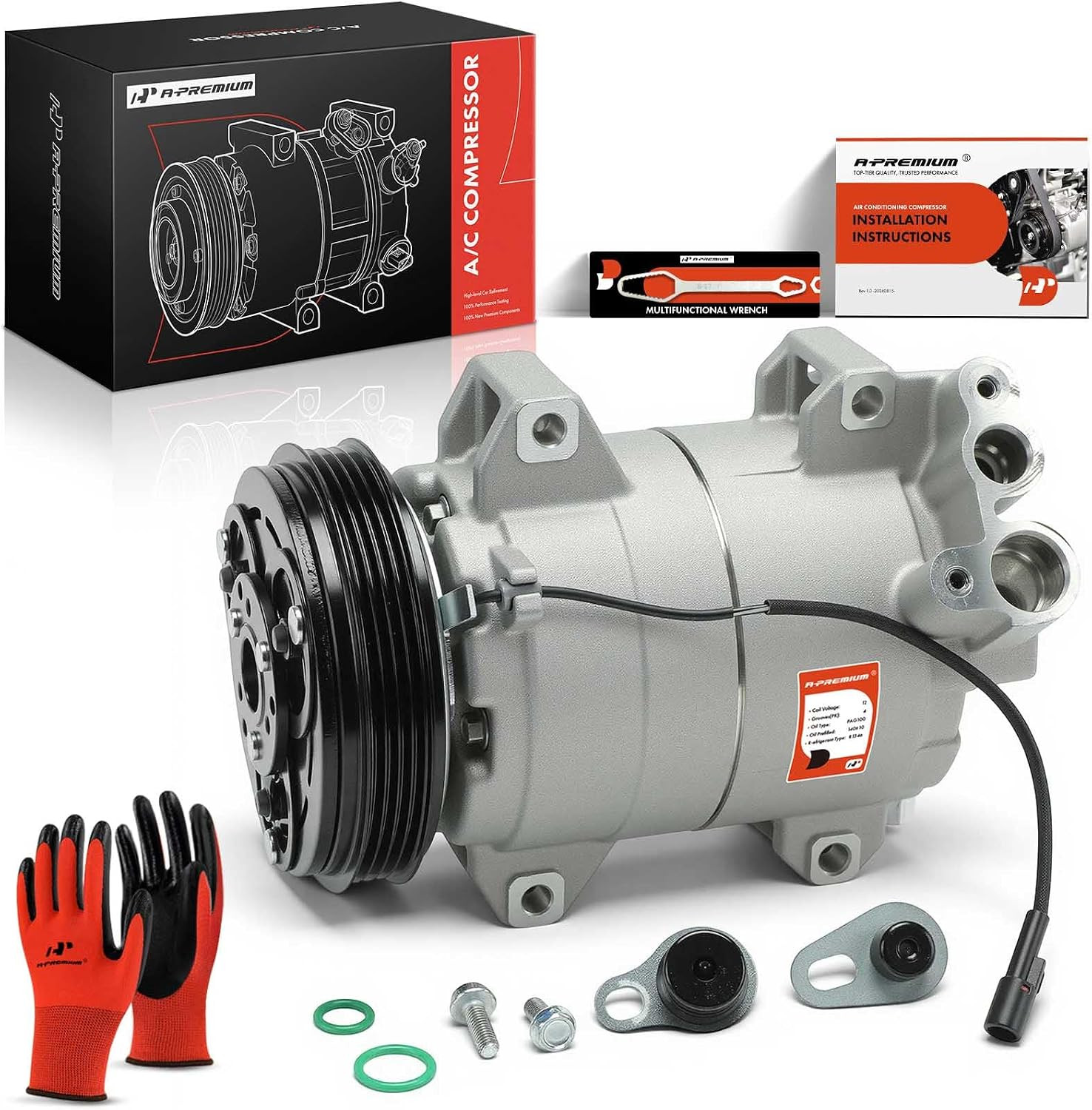 AC Compressor w/ Clutch 2003-2006 Suzuki XL-7 Grand Vitara Vitara 2.0L 2.7L