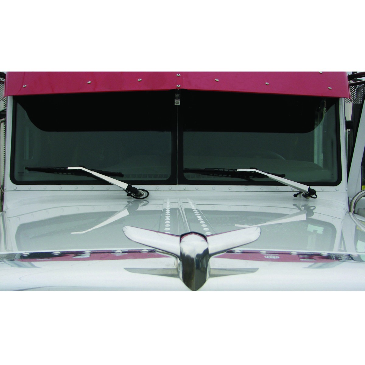 1987-2018 Peterbilt 379, 386, 388, 389 Wiper Arm Cover Stainless Steel