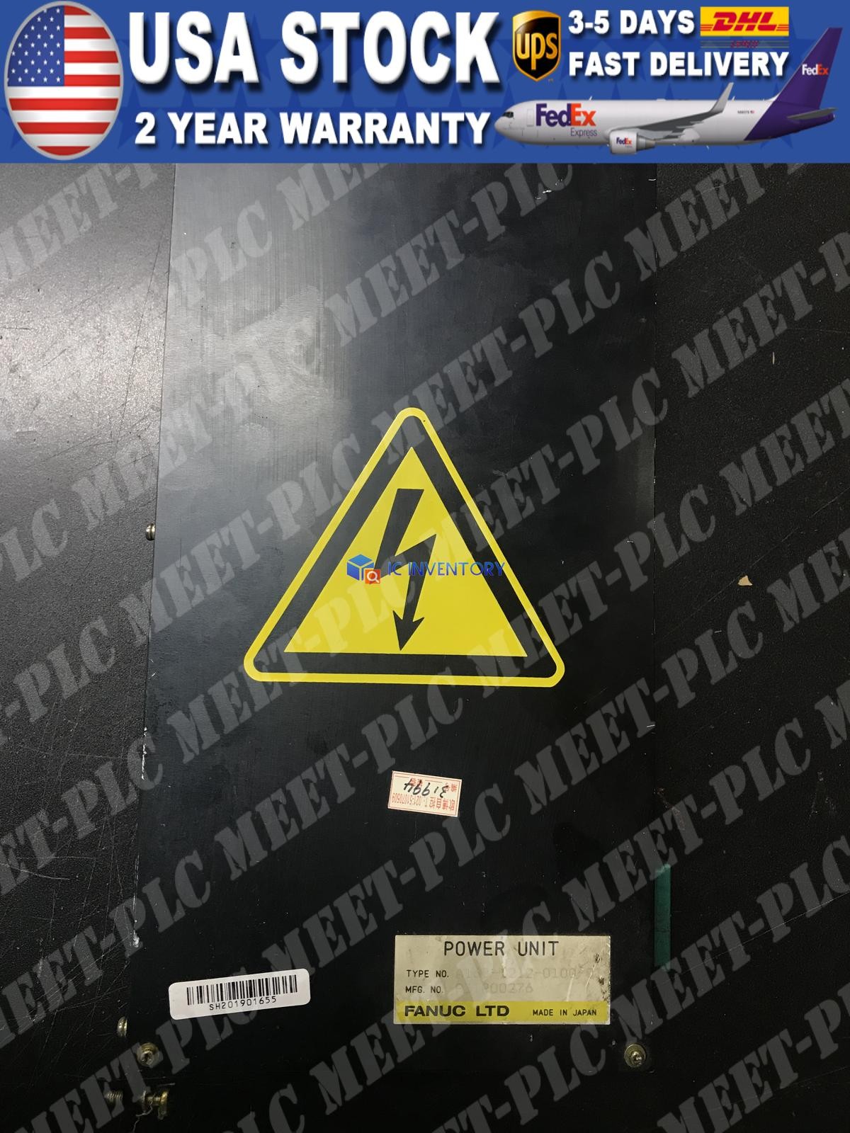One Fanuc Power Unit A16B-1212-0100-01 One Fanuc Power Unit A16B-1212-0100-01