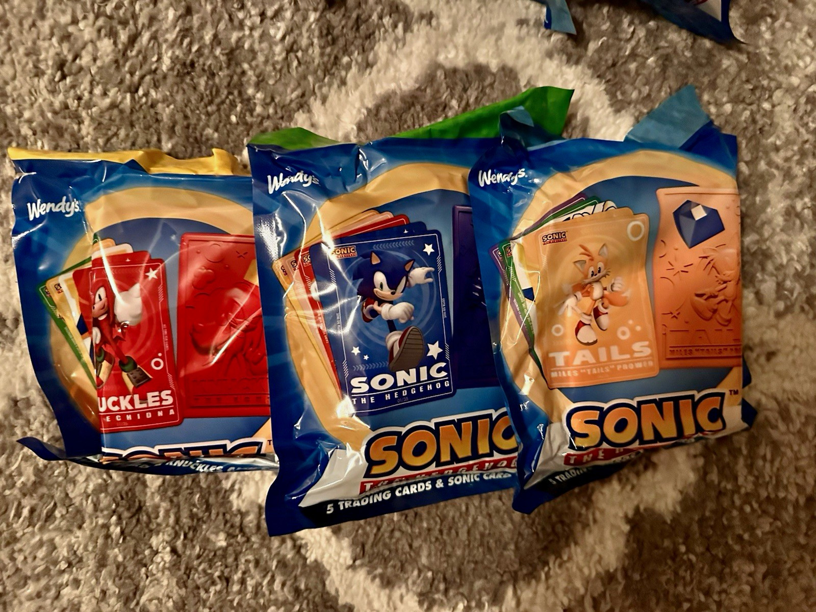 Wendy’s Sonic The Hedgehog Trading Cards Packs- Sonic Tails Knuckles 2026 Wendy’s Sonic The Hedgehog Trading Cards Packs- Sonic Tails Knuckles 2026