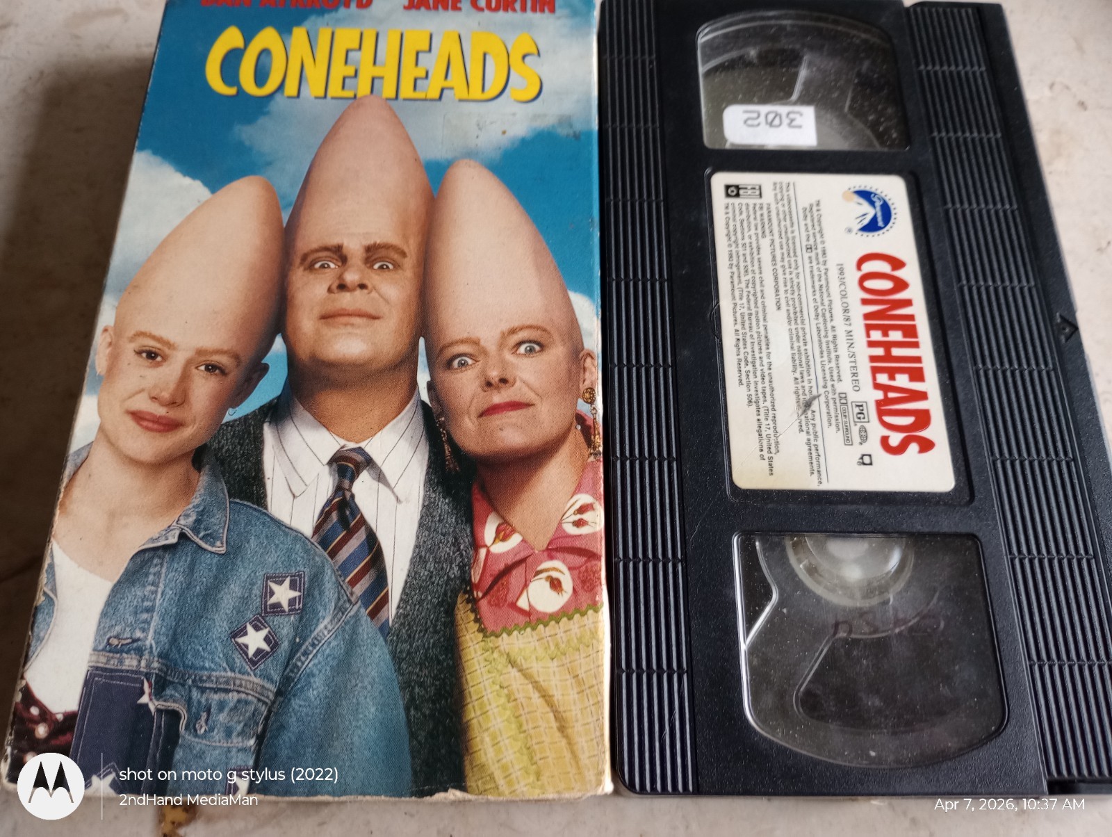 1993 CONEHEADS MOVIE VHS DAN AYKROYD JABE CURTIN