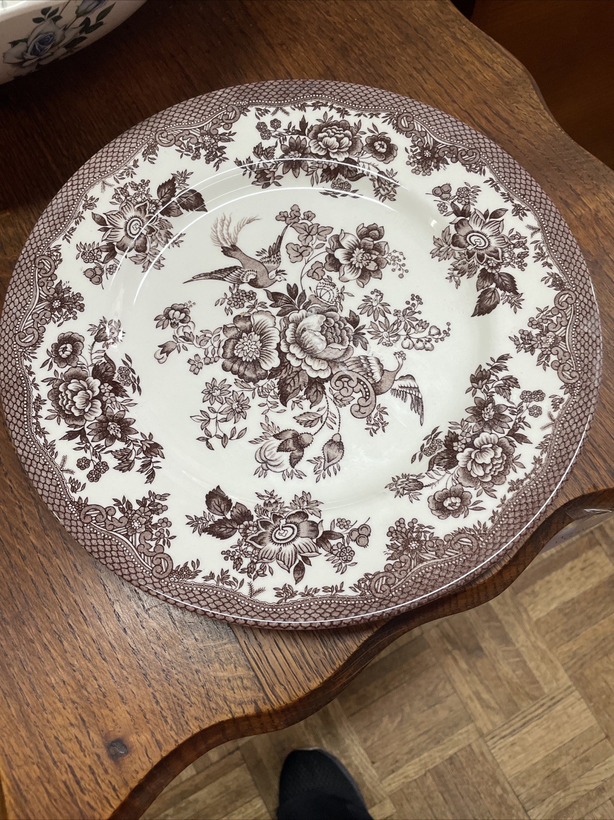 Royal Stafford Brown Transferware 11 “Dinner Plate Asiatic Pheasant Royal Stafford Brown Transferware 11 “Dinner Plate Asiatic Pheasant