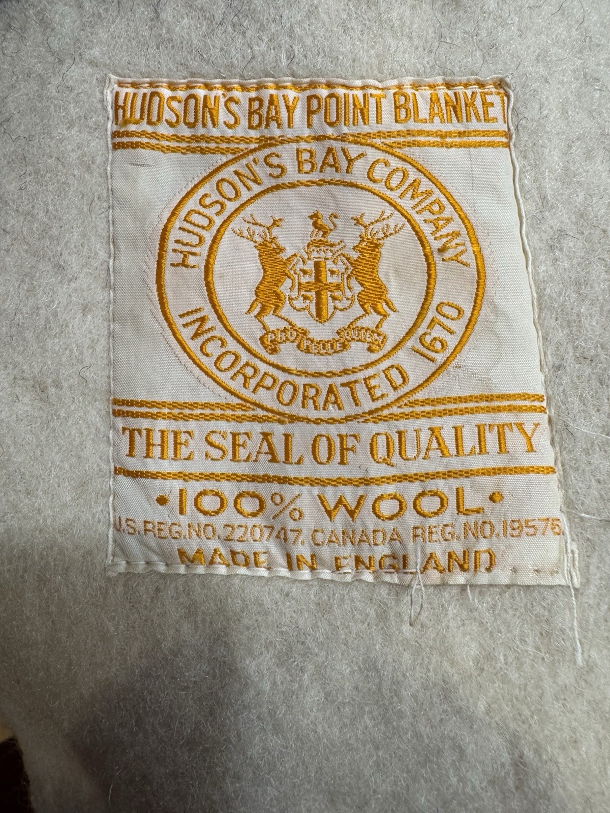 Vintage Hudson\'s Bay Company 4-Point Wool Blanket - Multistripe - Good Condition