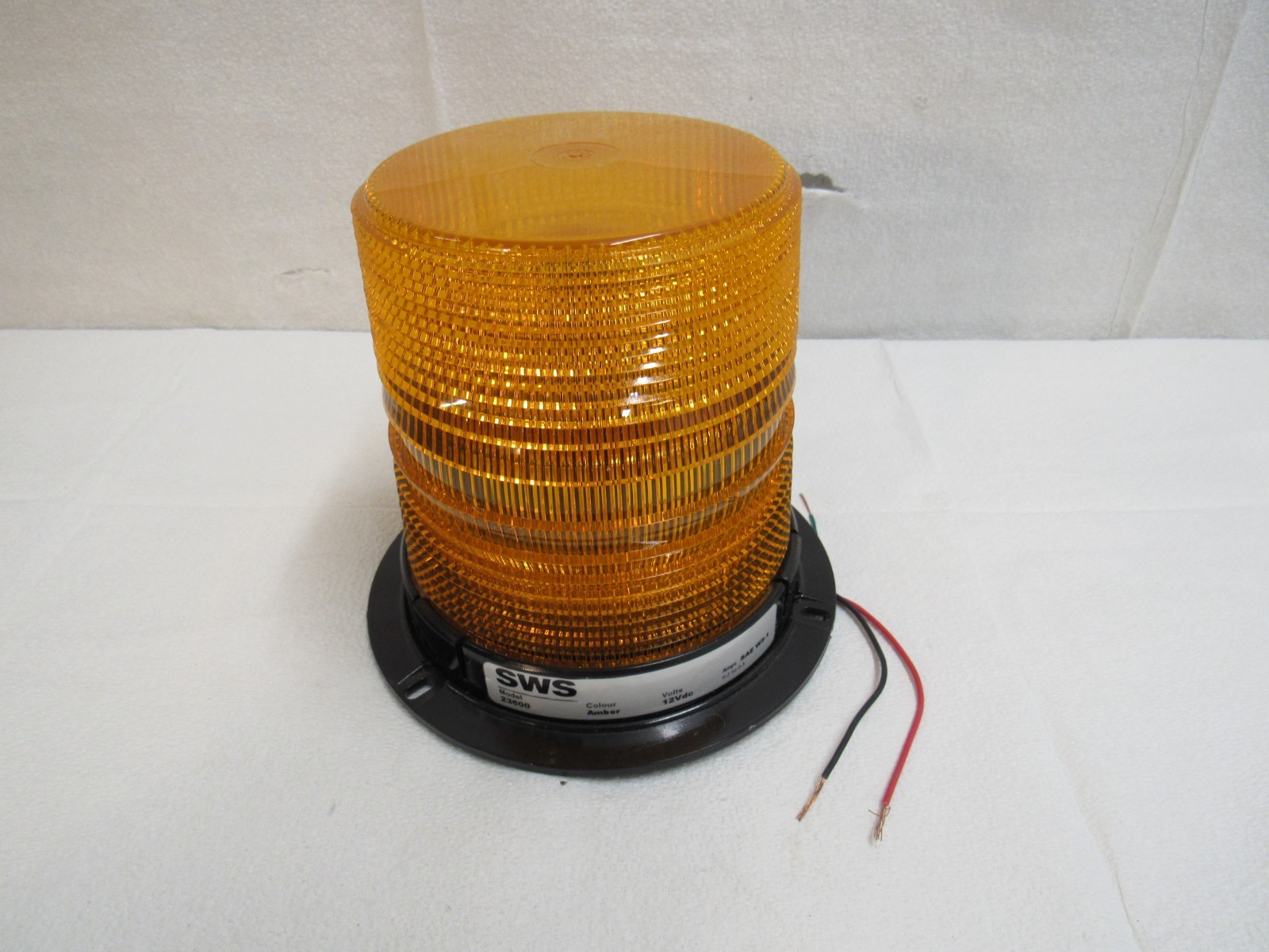 SWS Model 23600 Amber Beacon Light 12VDC Warning Light