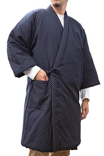 Watanosato Mens Hanten Kurume Ori Padded Japanese Jacket Loungewear Japan