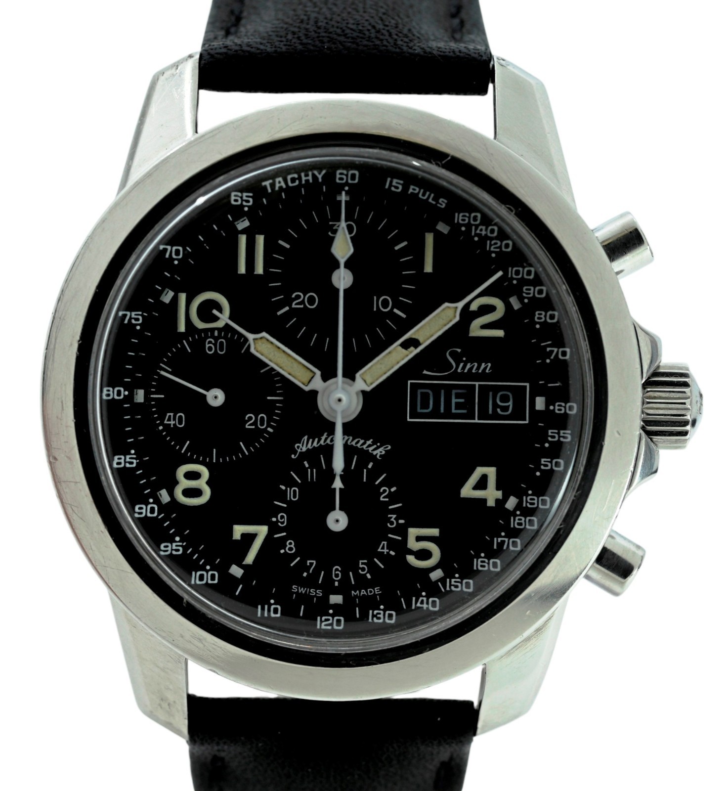 Sinn 40mm Men\'s Automatic Chronograph 7750 Day-Date 103 Watch 103.B.AUTO.POL.TY