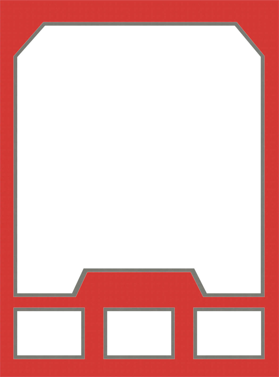 Red&Silver Custom Jersey Display Frame Case w/ 3 Photo Slots Wall Mount Red&Silver Custom Jersey Display Frame Case w/ 3 Photo Slots Wall Mount