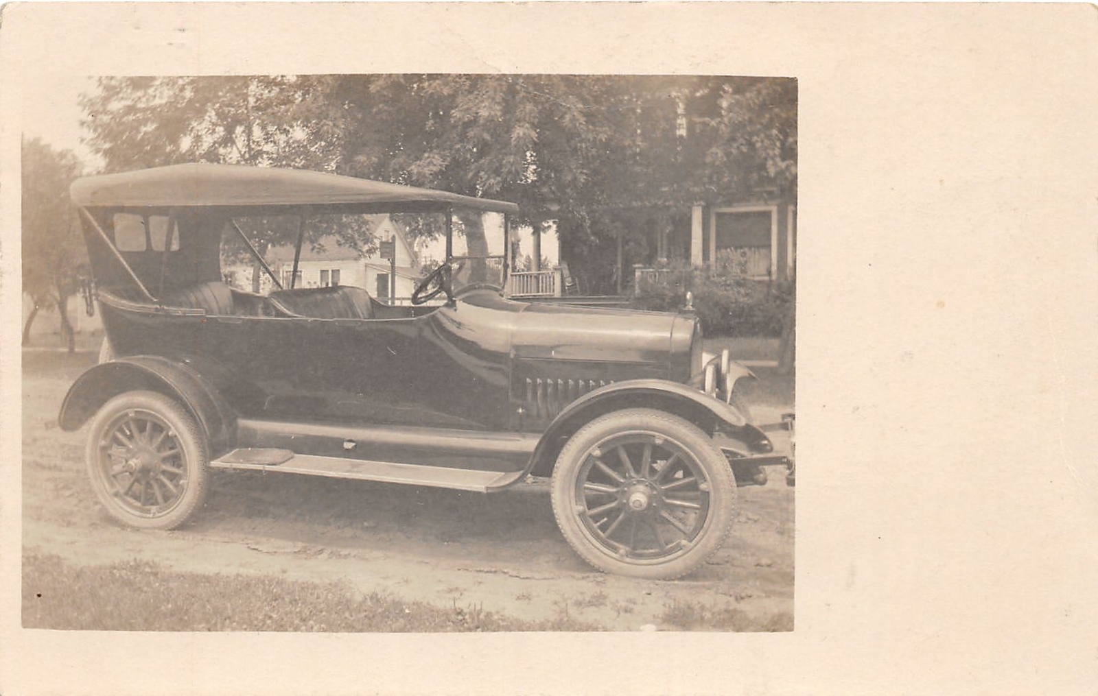 J44/ Interesting RPPC Postcard c1910 Early Automonbile 367