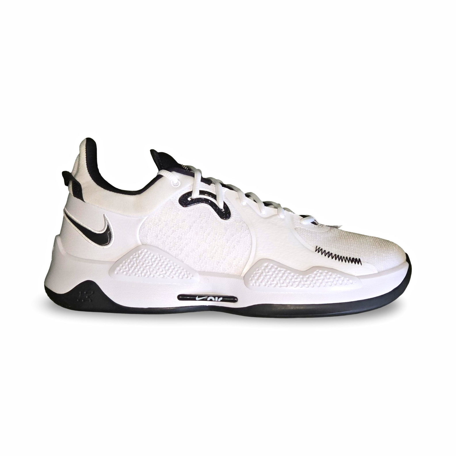 NWOB Nike PG 5 TB Mens US 14.5 Basketball Shoes Low Top White/Black DM5045-100