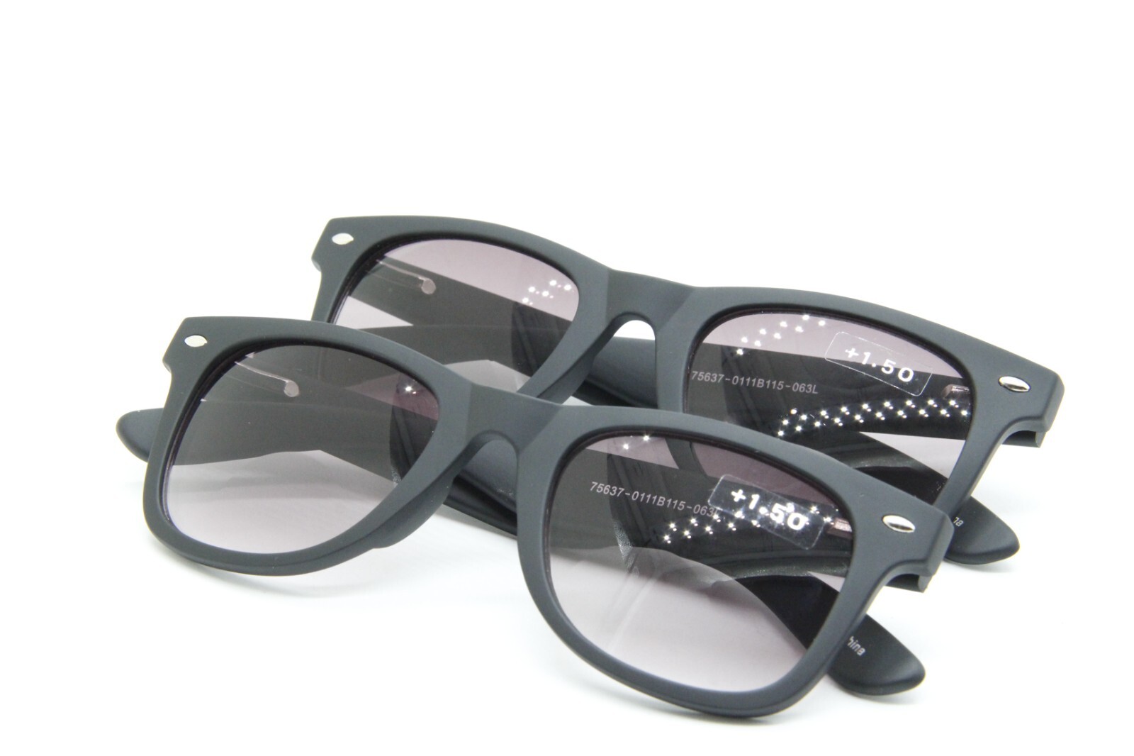 LOT OF 2 THE ONLY EYEWEAR 75637-0111B115 AUTHENTIC SUNGALSSE READERS +1.50 51-24