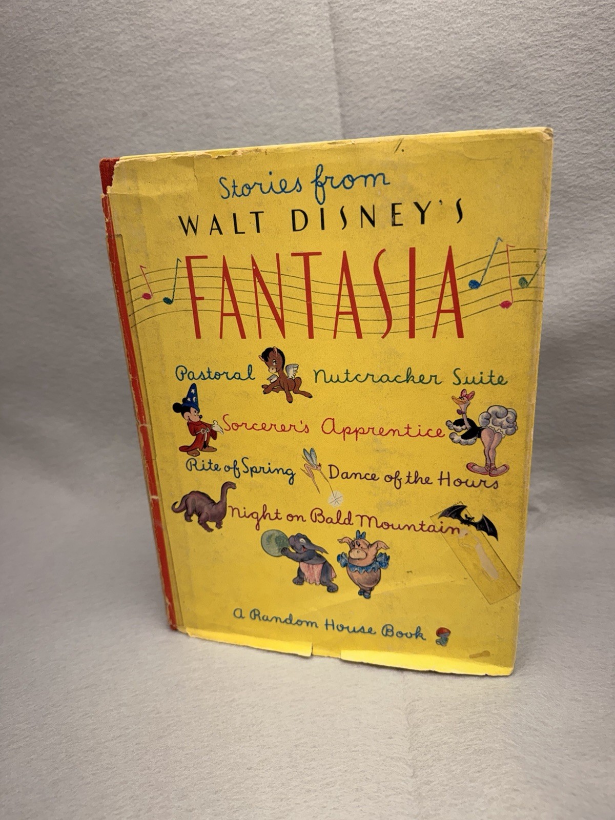 ORIG. 1940 1st EDITION STORIES FROM WALT DISNEY'S FANTASIA HC BOOK RANDOM HOUSE