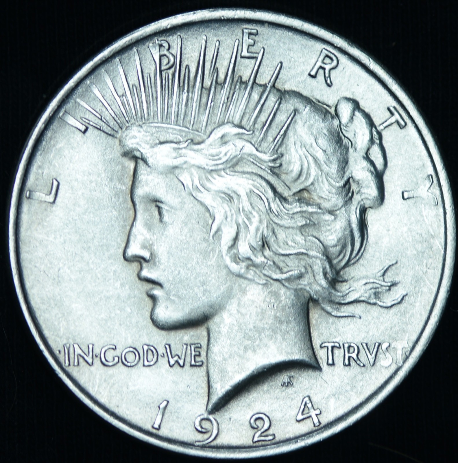 1924 $1 Peace Dollar BU Lusterous ~ 26373 1924 $1 Peace Dollar BU Lusterous ~ 26373