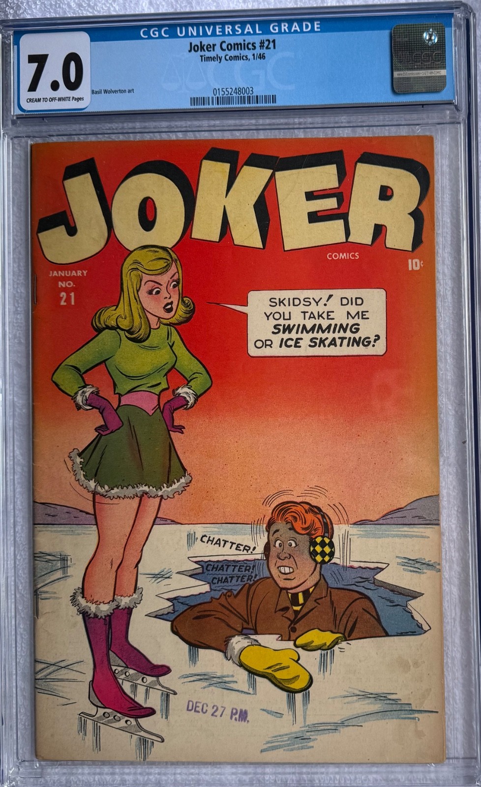 1946 JOKER COMICS #21 CGC 4th highest graded 1946 JOKER COMICS #21 CGC 4th highest graded