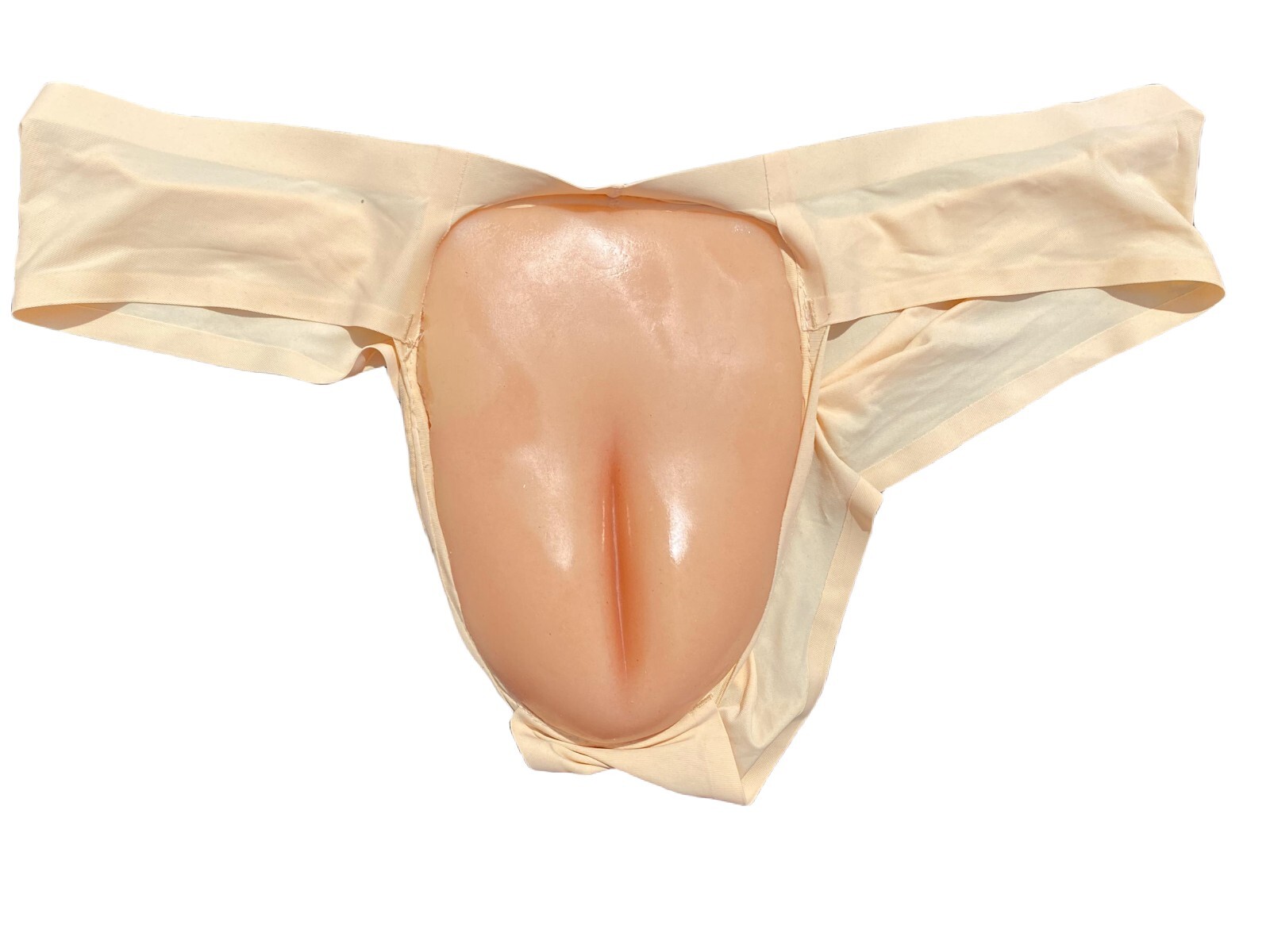 BIMEI Men Silicone Fake Vagina Camel Toe Panties Briefs Crossdresser Hiding Gaff