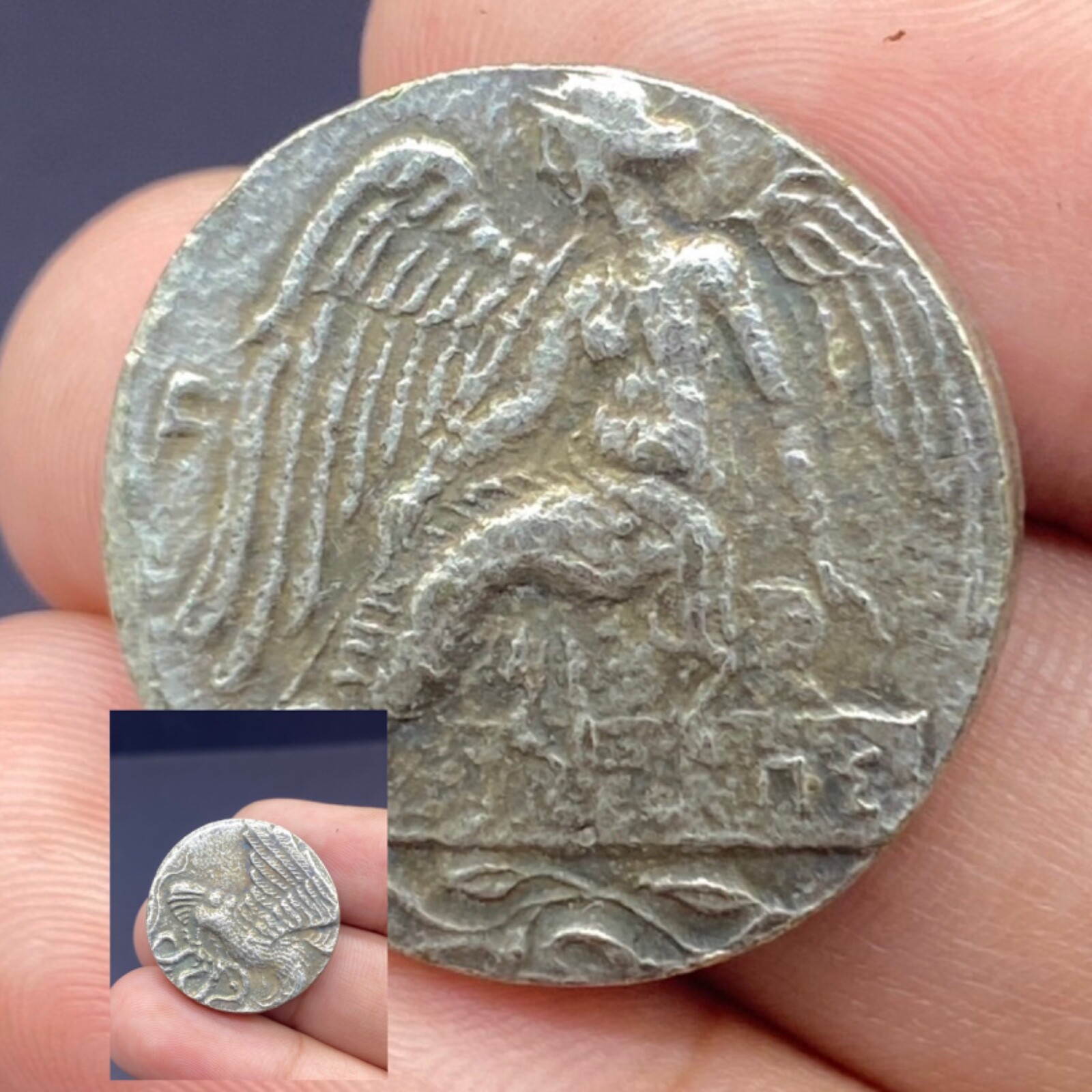 409-406 BC Ancient Greece Siege of Akragas Coin - Silver Dekadrachm 23mm