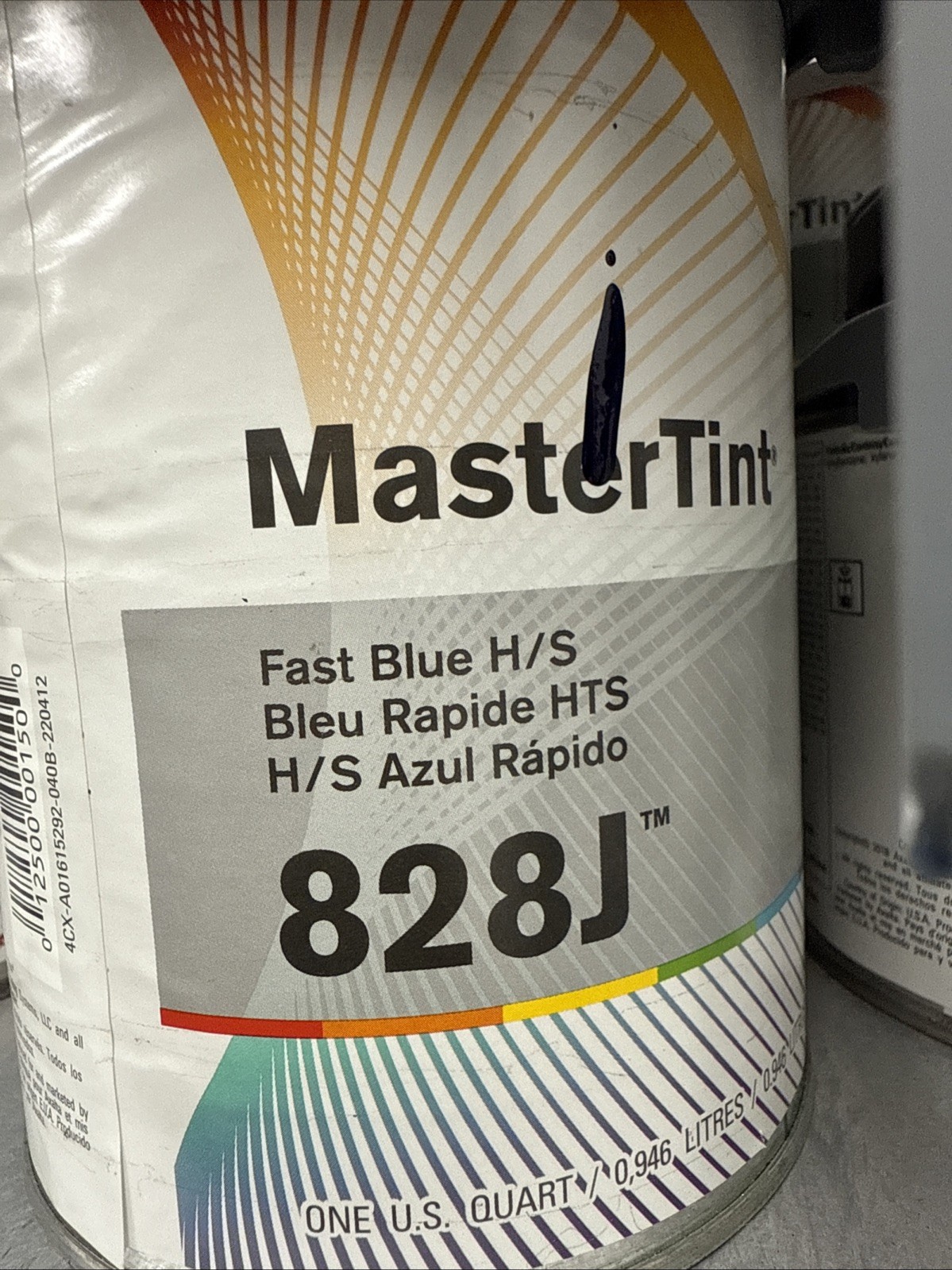 (1) QUART AXALTA DUPONT CROMAX MASTERTINT 828J FAST BLUE H/S TINT TONER COLOR (1) QUART AXALTA DUPONT CROMAX MASTERTINT 828J FAST BLUE H/S TINT TONER COLOR