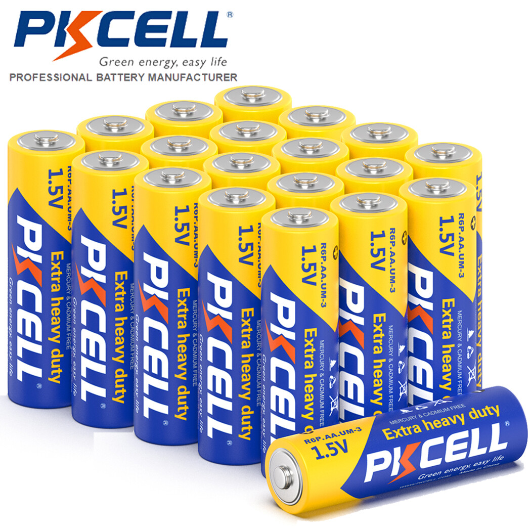 PKCELL Lot 240Pack AA AAA Batteries Extra Heavy Duty 1.5V R03P R6P E92 PC1500