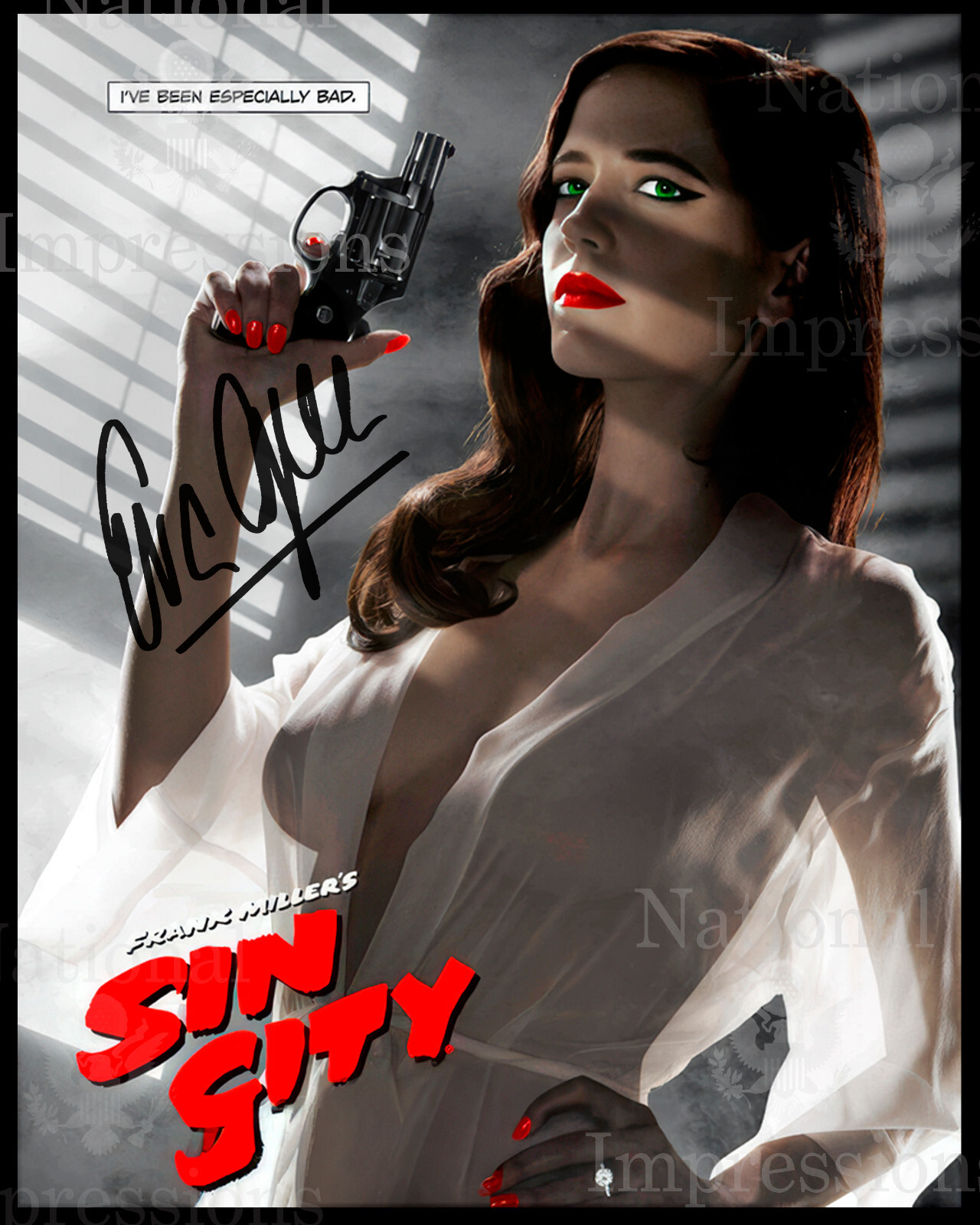 Eva Green Sin City Sexy  Autographed 8x10  Photo REPRINT 2