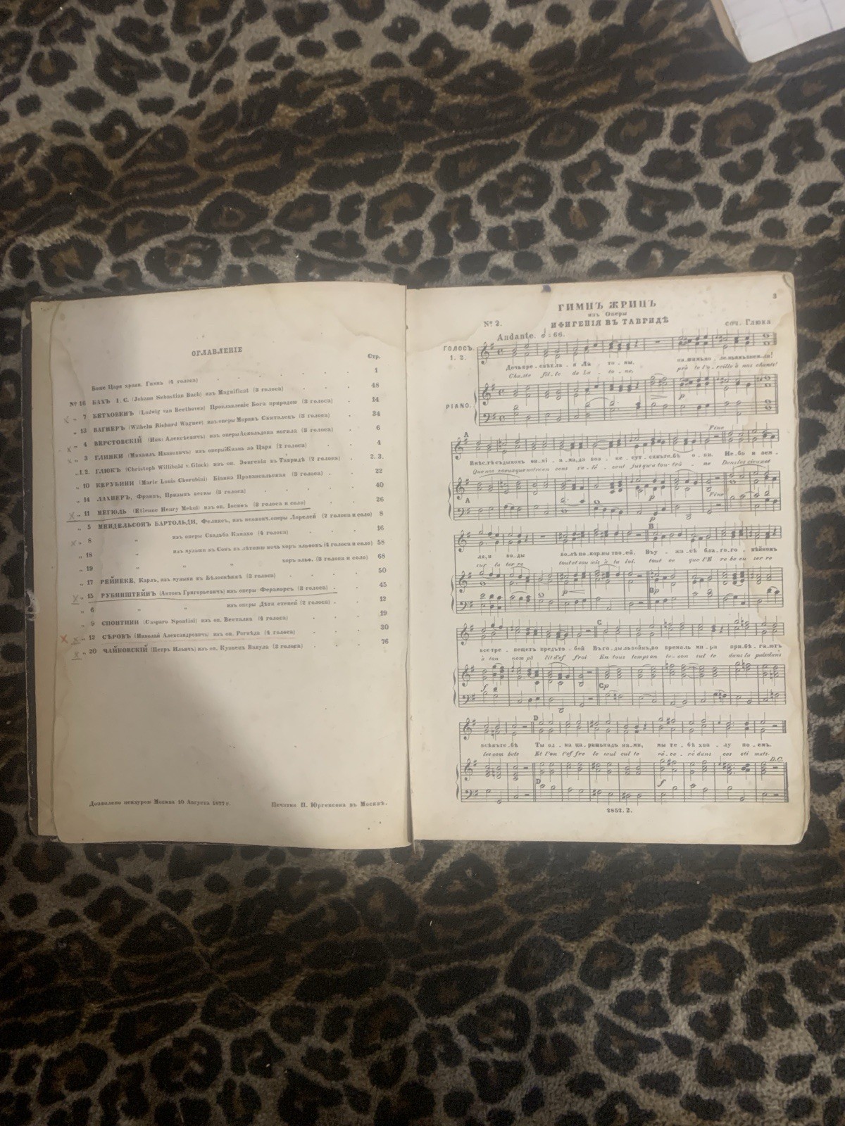 Classical Choral Sheet Music 19 century