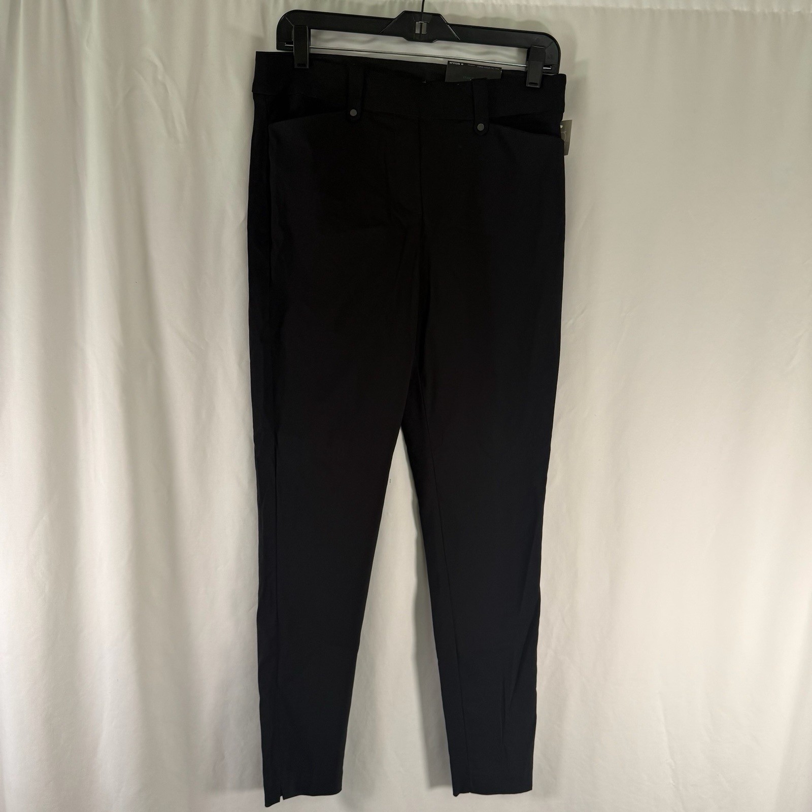 New Maurices Pull On Skinny Ankle Pants Women\'s Medium Black Mid Rise Stretch