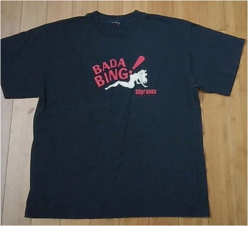 Vintage 2000 The Sopranos “Bada Bing” Promo Graphic T-Shirt Men's Vintage 2000 The Sopranos “Bada Bing” Promo Graphic T-Shirt Men's