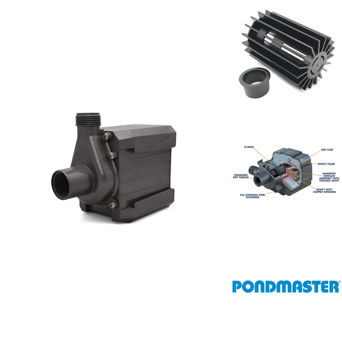 Danner Pondmaster Pond-Mag 250 GPH Magnetic Drive Water Pump 02522 Danner Pondmaster Pond-Mag 250 GPH Magnetic Drive Water Pump 02522