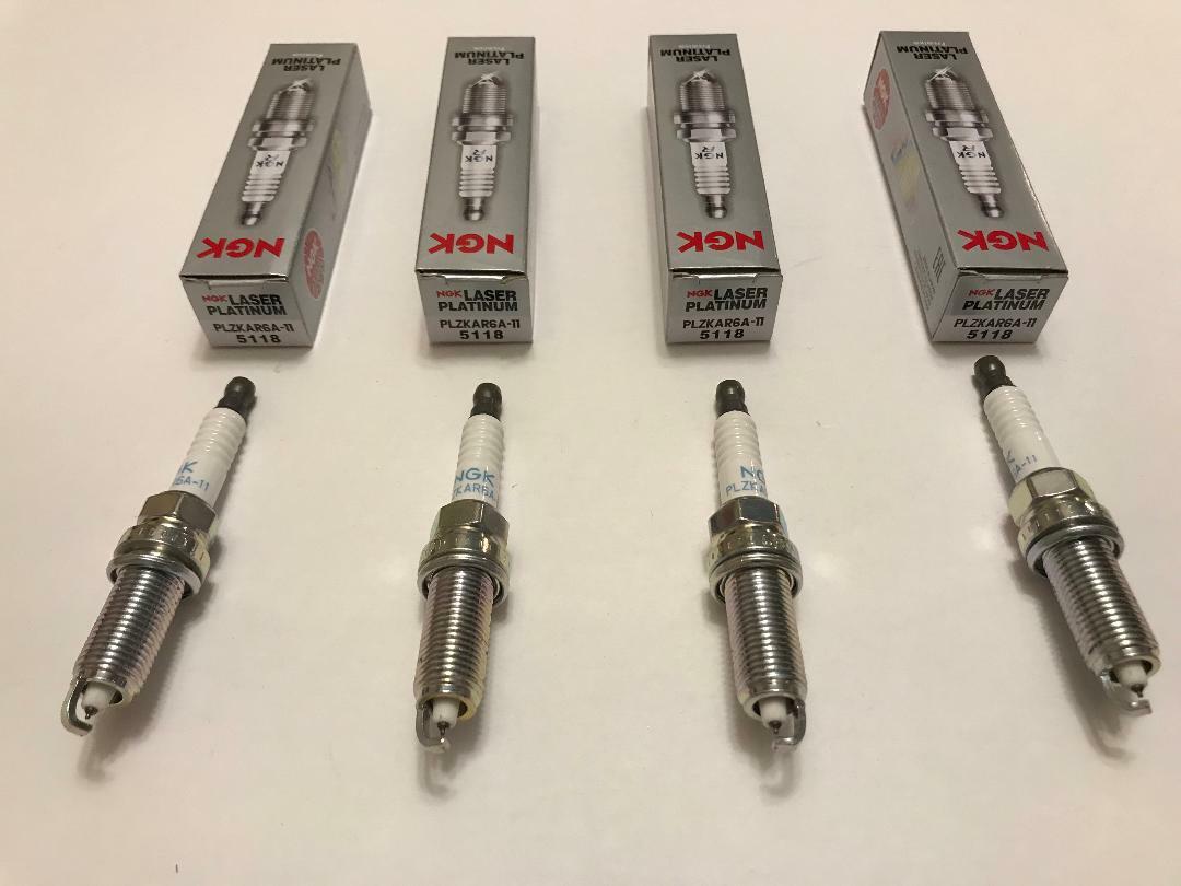 4PC NEW OEM  LASER PLATINUM SPARK PLUGS 5118  PLZKAR6A-11