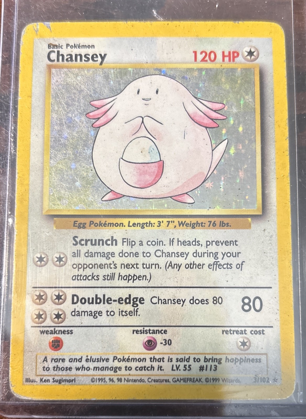 Chansey 003/102 Base Set Holo